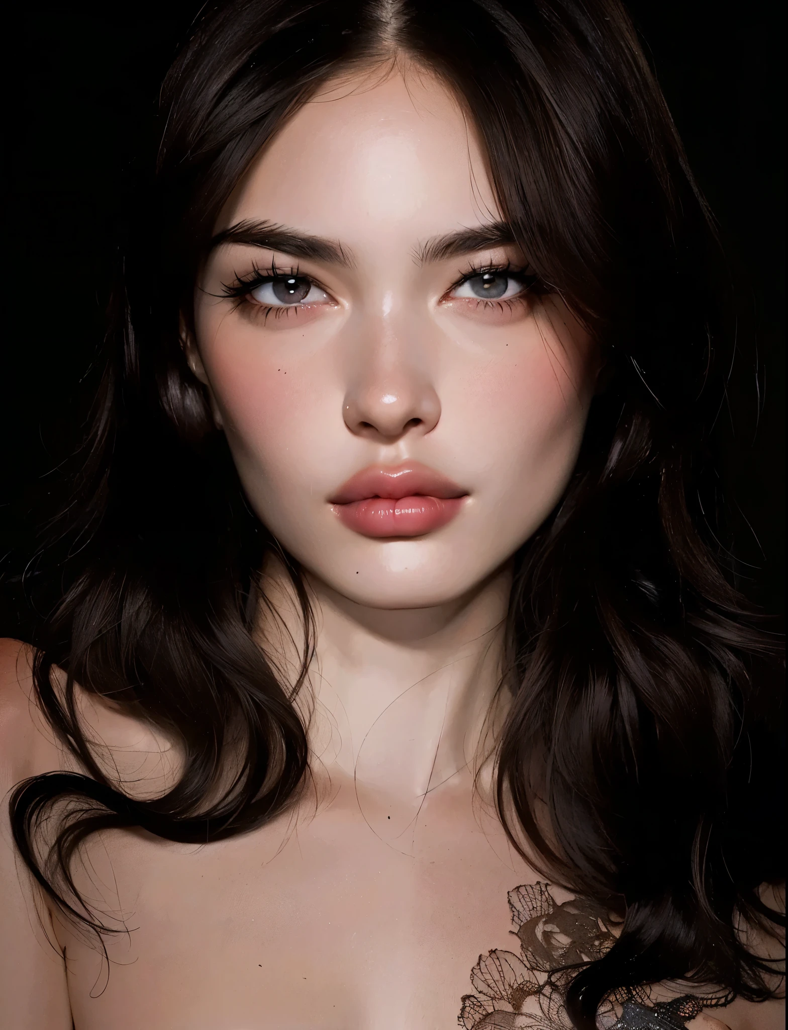 mulher deslumbrante, alta qualidade , Details of perfection , ultra 8k, perfectly rendered face , all facial and body details are perfectly detailed , alta qualidade, 8k, perfectly rendered details , ultra detailed photography for maximum quality and perfection , wonderful and charming woman , olhos perfeitos, perfect lips , Nariz, Cabelo perfeito, pele perfeita, she is very wonderful , ultra mega-quality image rendered at the peak of perfection , Each strand of hair is perfectly wavy and detailed , she is wonderful , an 8K image rendered with the highest quality AI that human eyes have ever witnessed , with such quality and beauty, The image has good saturation and color , Vivid , super renderizado , pele renderizada, cabelo renderizado , nariz renderizado , rendered lips , super rendered image for the best and highest possible quality