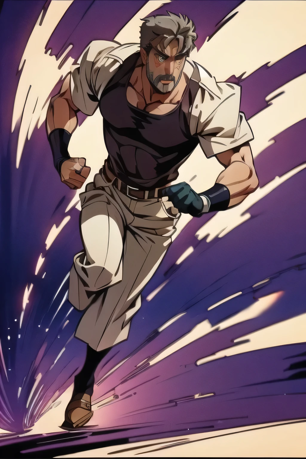 The scene where Joseph Joestar runs away