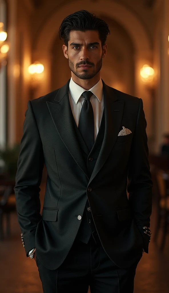 A man wearing brown detective suit