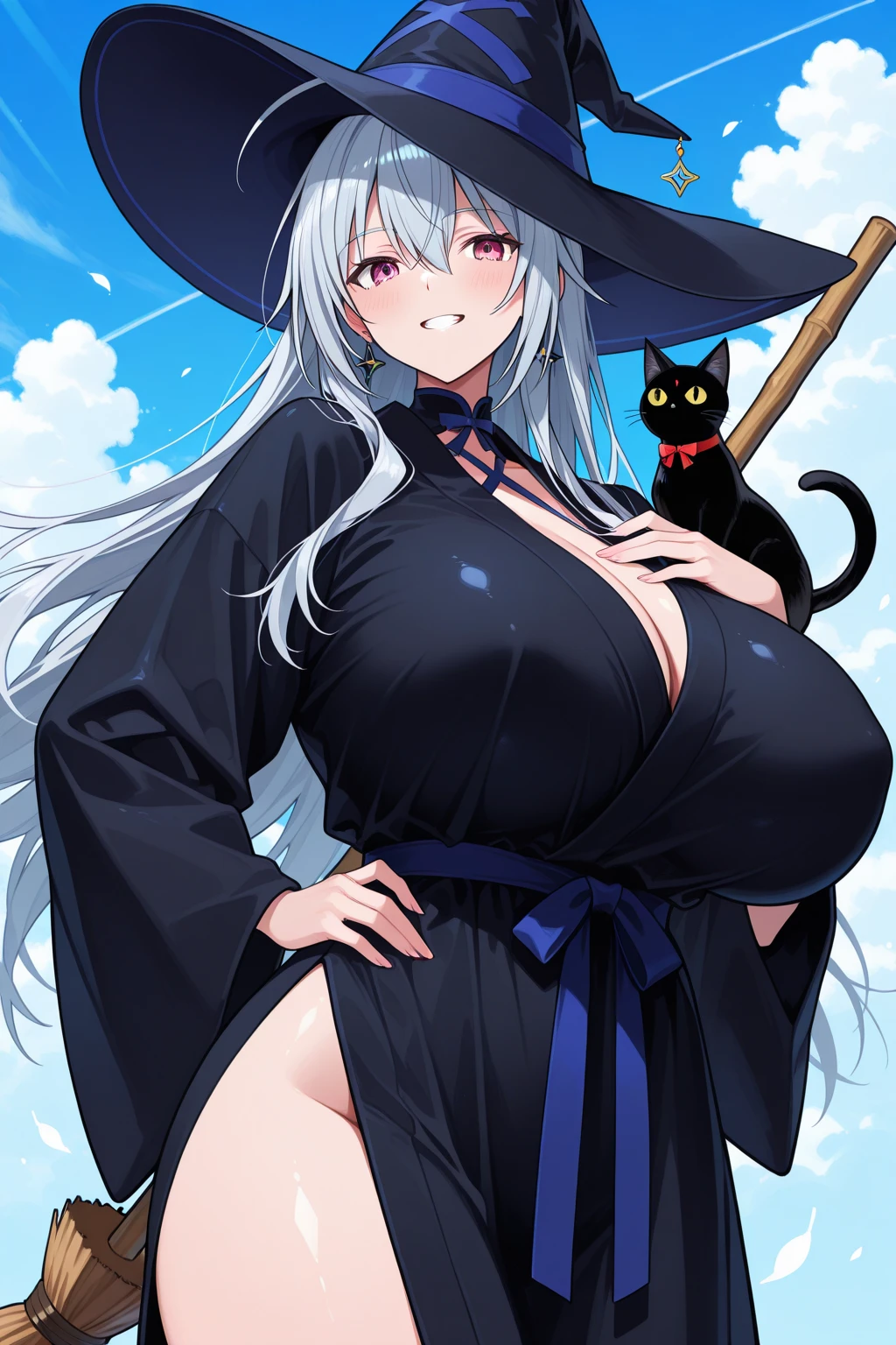 (score_9,score_8_up,score_7_up,score_6_up,score_5_up,score_4_up, source_anime:1.2), facing viewer, anime, (vivid colors, bright colors:1.1), 1girl, thin, curves, thin waist, (adult, mature, Eruka_Frog:1.3), orange hat, thin hat, witch hat, natural skin, medium size breasts, exposed breasts, large areolas, puffy nipples, black pupils, open mouth, orgasm, white hair, long hair,bangs, black dress,black pantyhose,white boots,polka dots,polka dot dress, vagina, (conjuring a spell, black magic:1.2), (1boy,male goblin, reverse cowgirl position, Eruka_Frog fucked by goblin:1.3),cum, ( eerie, ghostlights, ghostfire, night, bright lightsource, abyssal theme:1.2), <lora:Eureka_Frog_v10:1>, <lora:add-detail-xl:1>
