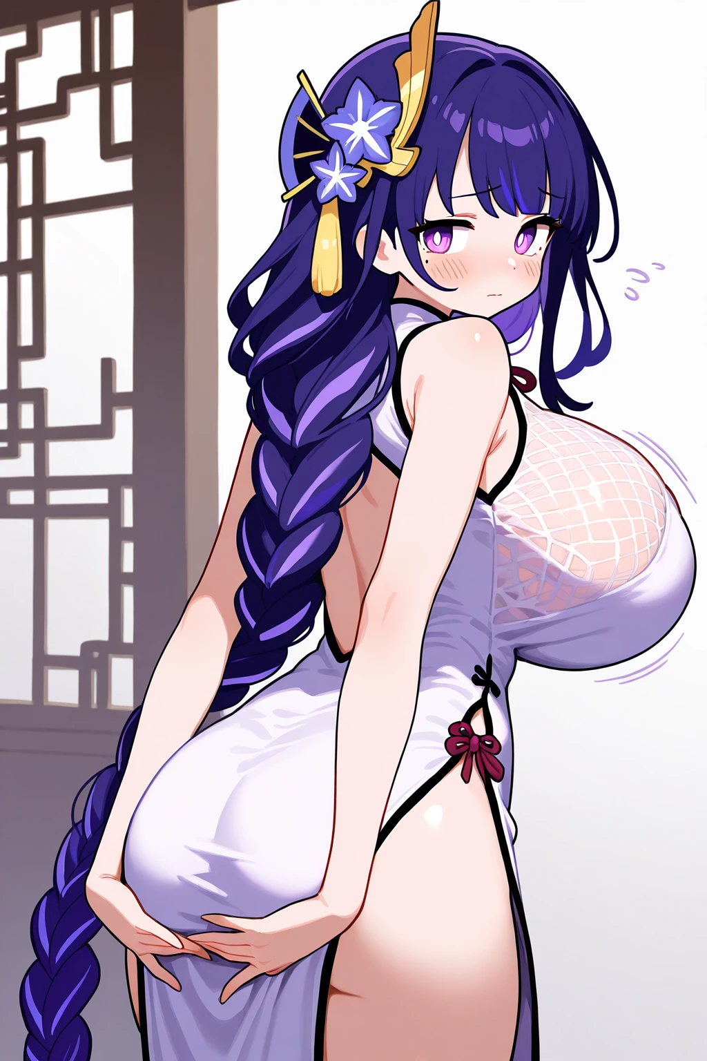 <lora:luanniangziV02-000013:1>,(masterpiece, best quality, hi-res:1.2), 1girl, solo,<lora:KinhasuStyle:0.8>,huge_breasts