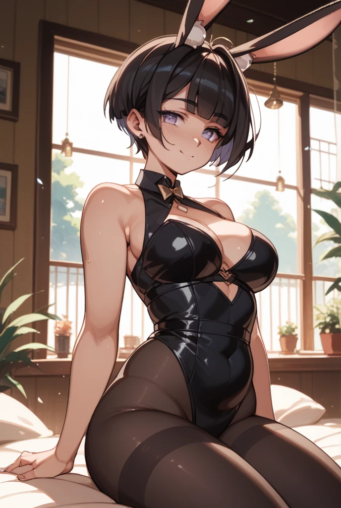 Fair skin, Black Hair,short hair、Wet crotch,Sexy pose,Natural light、Spread your legs,Covered in semen,Ahegao, ((Swimwear:1.3,18-year-old、Highest quality、Complex、perspective, Very detailed, Detailed Background, alone、Red cheeks,Inside the warehouse,(Sweat), Big Breasts,Saggy breasts,Erect nipples,Three-dimensional chest,Slender body,the body is slim,smile,Thin legs,Beautiful areola,sort out:1.5,orgasm,Dripping Semen 1.4,スレンダーBig Breasts,Puffy nipples,smile,Fishnet tights,スレンダーBig Breasts,((Grab your chest))