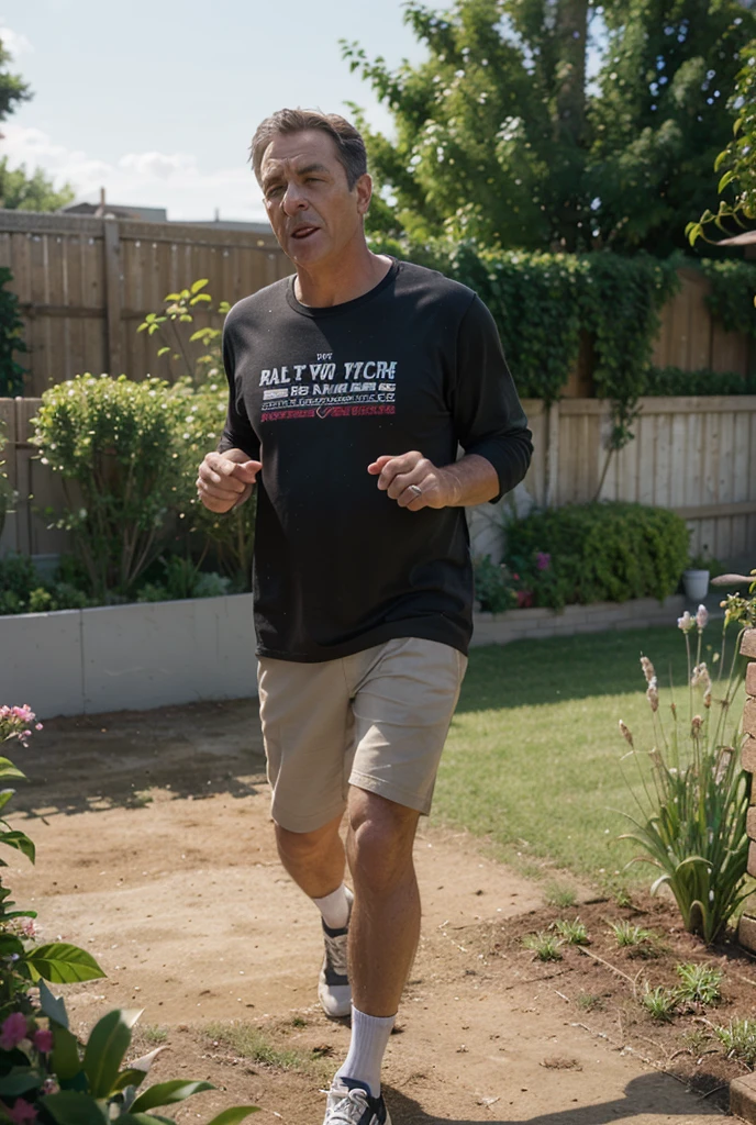 Photo of Obama exercising with a t-shirt that reads “PETRO OUT”