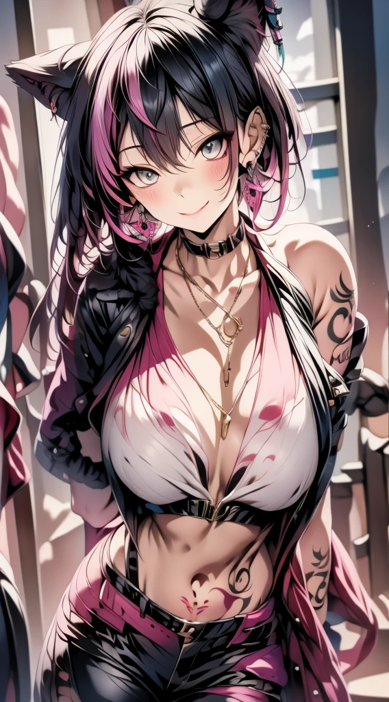 ((Highest quality)),(超High resolution),(Very detailed),(Detailed Description),((The best CG)),(masterpiece),Ultra-detailed art、(Highest quality、8k、32K、masterpiece)、(Realistic)、(Realistic:1.2)、(High resolution)、Very detailed、Very beautiful face and eyes、1 female、Tight waist、Delicate body、(Highest quality、Attention to detail、Rich skin detail)、(Highest quality、8k、Oil paints:1.2)、Very detailed、(Realistic、Realistic:1.37)、Bright colors、Beautiful Japanese Women、Detailed face、Smooth Skin、(masterpiece:1.2, Highest quality), (Realistic, photoRealistic:1.4), Beautiful illustrations, (Natural Side Lighting, Cinema Lighting), Depth of written boundary,
View your viewers, 1 girl, Japanese, high school girl, Perfect Face, Cute and symmetrical face, Glowing Skin,
masterpiece,beautiful eyes,textile shading, custics,extremely detailed CG, shiny skin,photography,RAW photo,
,(18yo:1.2),cute,pink hair,(side ponytail,:1.4)pink eyes,large breasts, earrings, necklace, bracelet,close mouth tightly
(lab coat:1.4),NUDE,lying face down,doggystyle, sex,hetero,1fat man,penis,(angry:1.2),open mouth, (spoken heart:1.4), POV penis