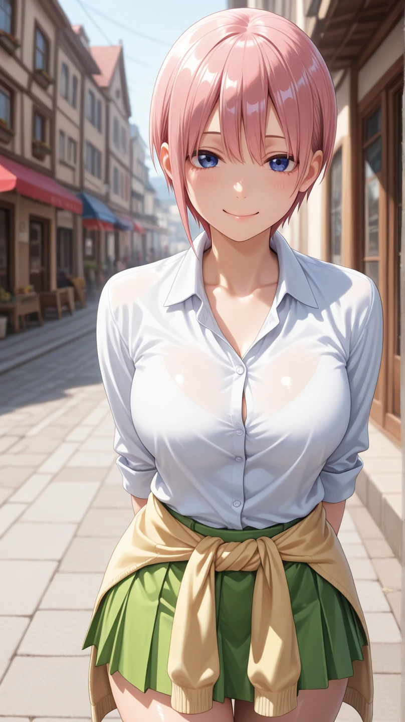 Top quality, high image quality, masterpiece, photo realistic, smile, ((huge breast))
