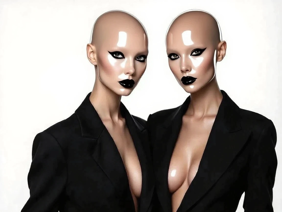 (masterpiece, best quality, 4k, dreamlike, hyperrealistic:1.35), (Doctor Scelos is albino tall lean androgynous male perverted genius nerdy geeky technomage queer transhumanist depraved homosexual misogynist kinky sadistic villain with weak stomach beautiful eyes thin face flat chest frail shoulders lithe waist male crotch bulge black sleek skintight bodysuit:1.65)