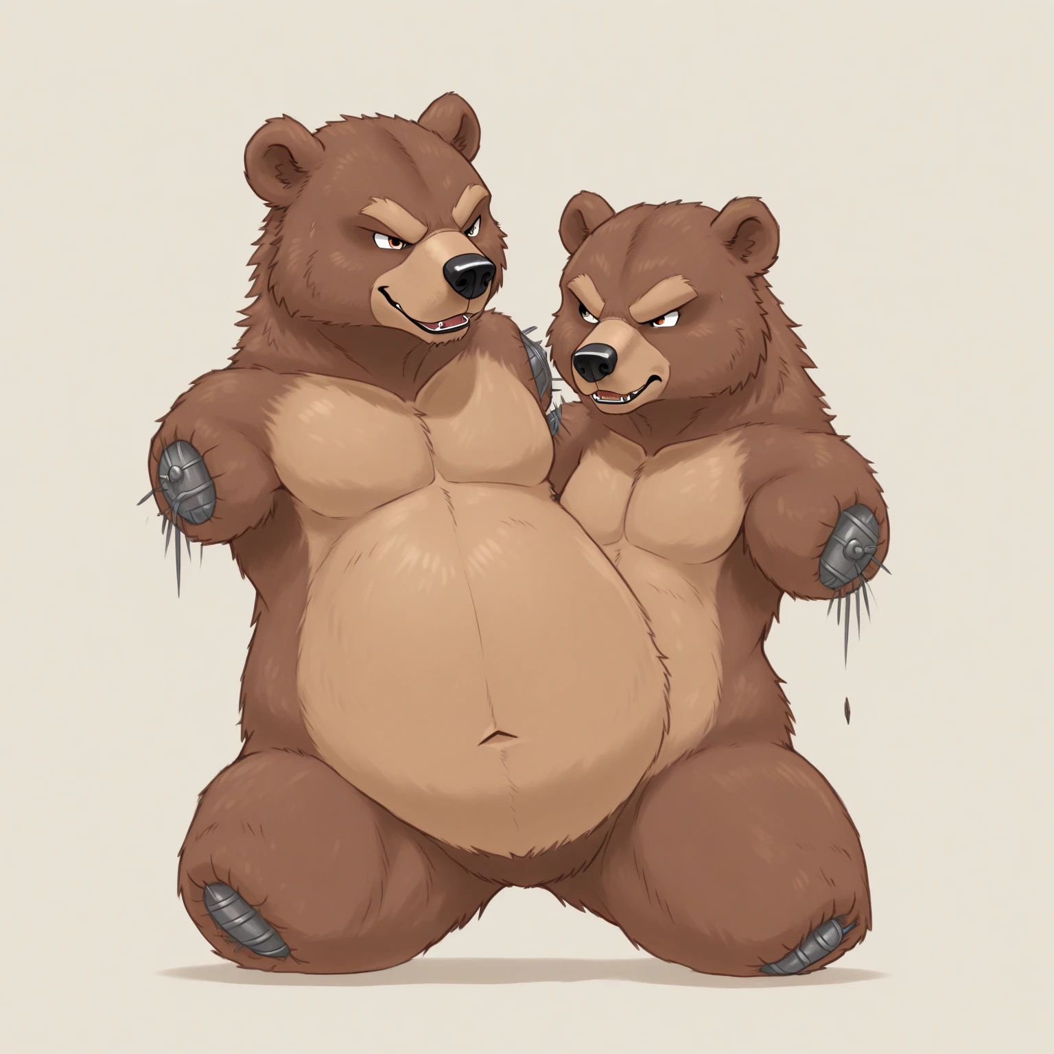 ((Best quality: 1.2, Realistic lighting: 1.1, 8K: 1.1, Masterpiece: 1.3)) A raccoon with a big belly, nipple piercings, hefty moobs, and blue eyes stands in a classroom, illuminated primarily by sunlight. He wears a thin see-through loincloth to reveal his chubby frame, along with his soft fur. He stands looking over his shoulder, radiating a sense of longing. Sheath, balls, 1 man, solo