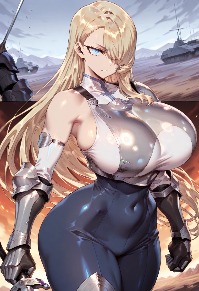 Very detailed、Highest quality、Best image quality、masterpiece、8k、(Two women standing next to each other:1.5)、(shoulder-length blonde hair:1.5、Medium Long Hair)、(smile、Open Mouth) 、(Hilarious)、(Big eyes)、(Beautiful and shining eyes)、(Detailed anime eyes)、(Puffy eyes)、(Big Breasts:1.8、necklace)、((SFW Huge Body:1.3))、(Wearing white bikini armor:1.5、White high leg leotard、Arm Armor、Leg armor:1.5、Put on a helmet:1.5)