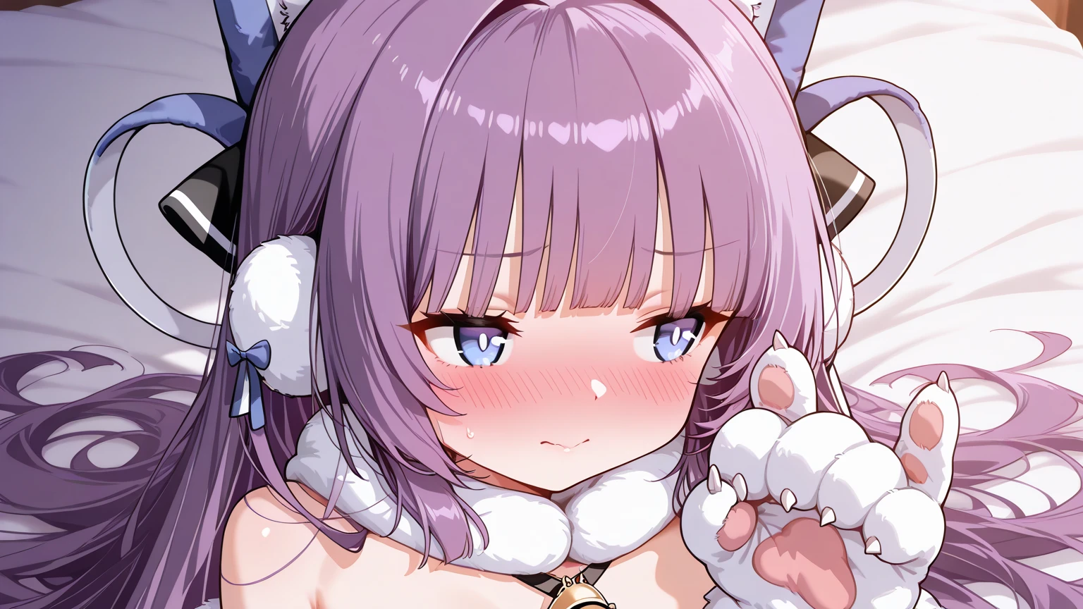 (masterpiece, best quality), nsfw, 1girl, (upper body), looking at viewer,(orgasm,excited:2),(looking up:2),(from side:1.3),(from below:1.7),ahegao,
BREAK,
(pixie cut,light purple hair),
ultra detailed eyes, (pointy breasts:1.4),(large areola:1.5), hanging breasts, (tareme:1.3), sleepy, (half closed eyes:1.4),
BREAK,
completely nude,(full nude, naked:1.5),
BREAK,,(lying on back,spread legs:1.5), (embarrassed,blush:2),nsfw,(bukkake:1.3),(hetero:1.5),(vaginal sex:1.8),
(bedroom,on bed:1.2)