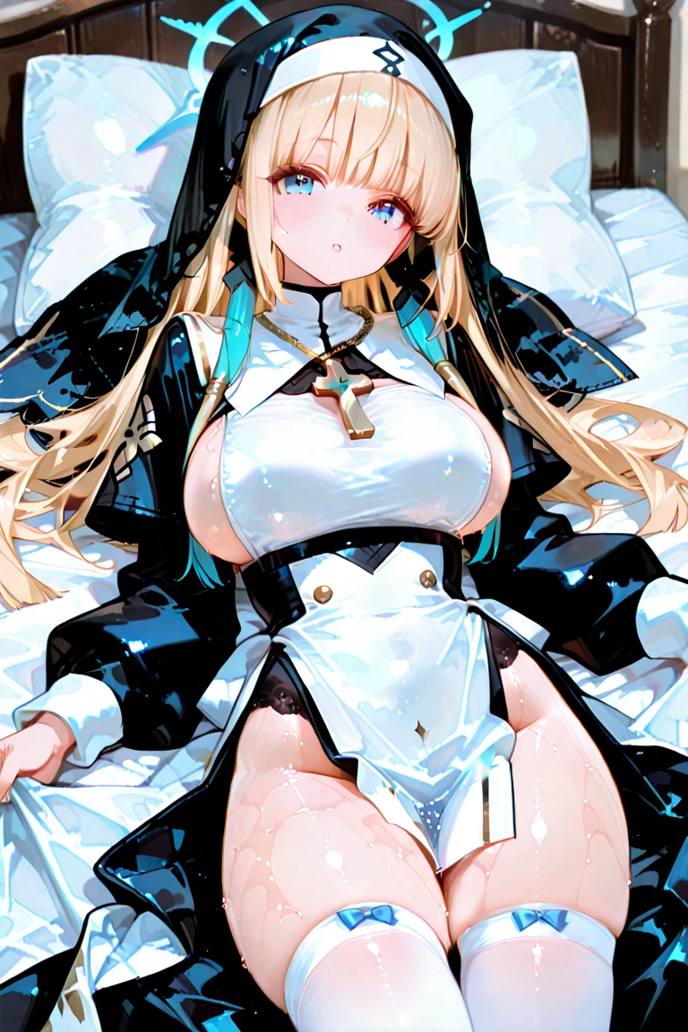 masterpiece,solo,1girl, <lora:AngelaBalzacV1-000004:0.8> ,blonde hair, angela balzac, twintail,bare shoulders, highleg_leotard,nude,nipples,blush,ahegao,tears,