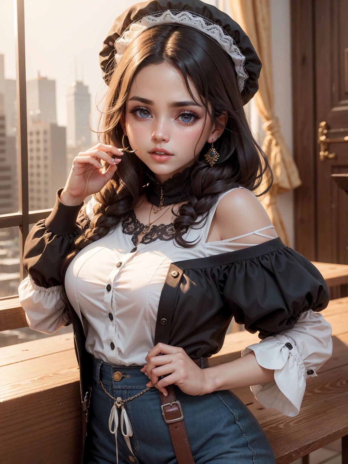 pretty, Look at the viewer, beautiful eyes, brown eyes, big eyes, round eyes,