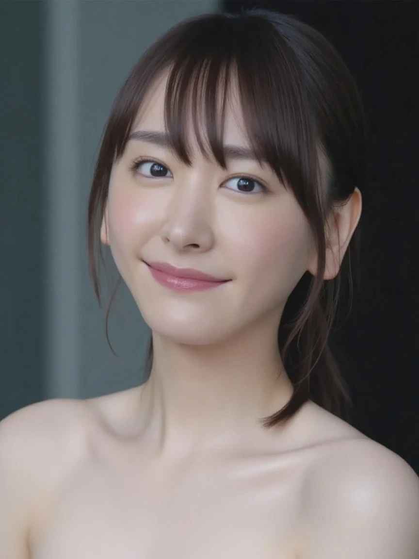 Beautiful mature 55 year old Japanese woman, Married women, Fine Lines, Long eyelashes, Shining Eyes, Low Ponytail, Red lipstick, smile, elegant, Colorful high cut swimsuit, Cleavage, bathing, Shooting in hot springs, (Highest quality,4K,8K,High resolution,masterpiece:1.2),Very detailed,(Realistic,photoRealistic,photo-Realistic:1.37),High resolution,超High resolution,Studio Lighting,Ultra-fine painting,Sharp focus,Physically Based Rendering,Very detailed説明,Professional,Vibrant colors,Bokeh,Portraiture