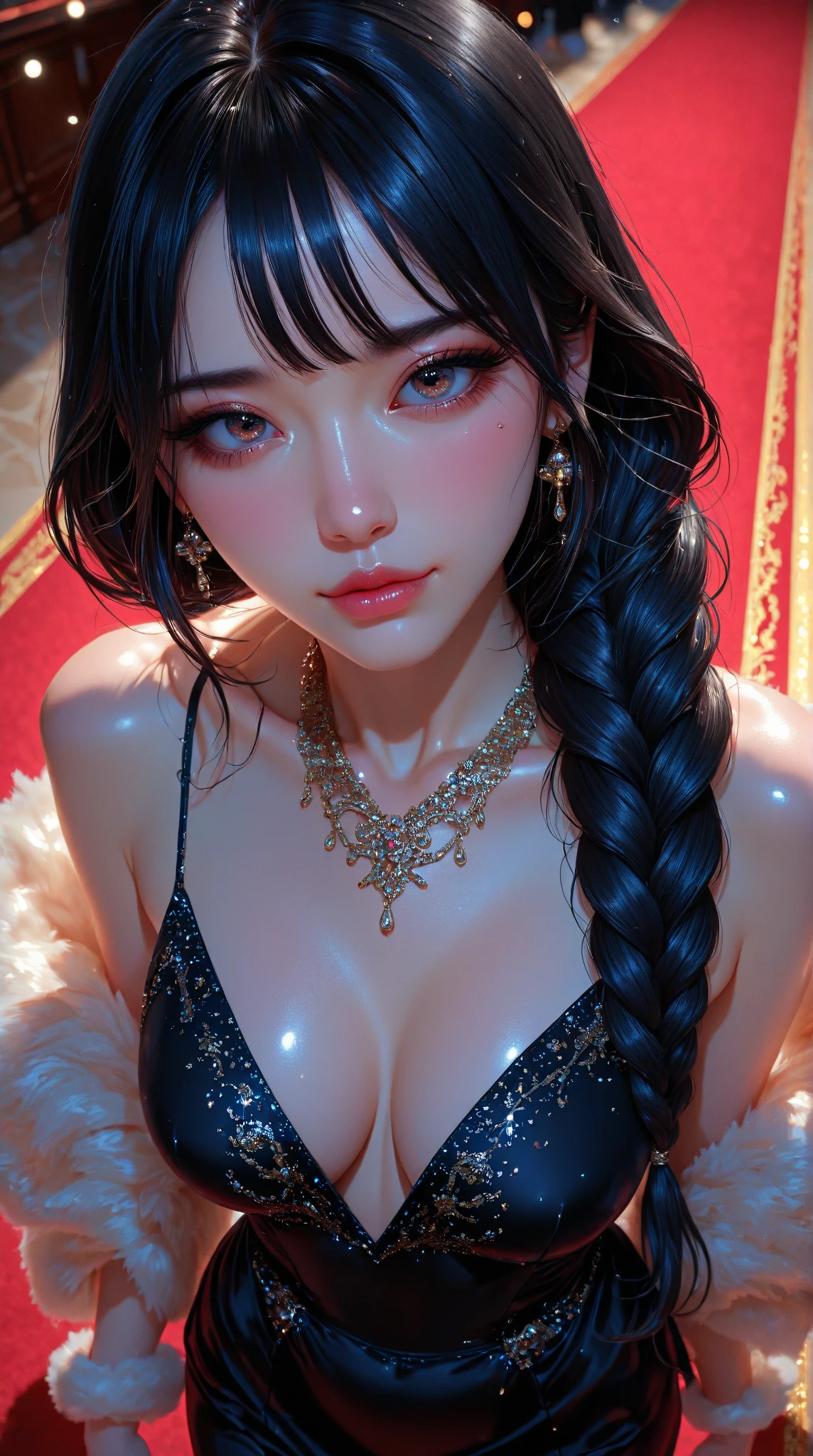 masterpiece,1girl,solo,(((unconscious))),hair intakes,torn clothes, handcuffs, chains,navel,tears, (all fours:1.2)