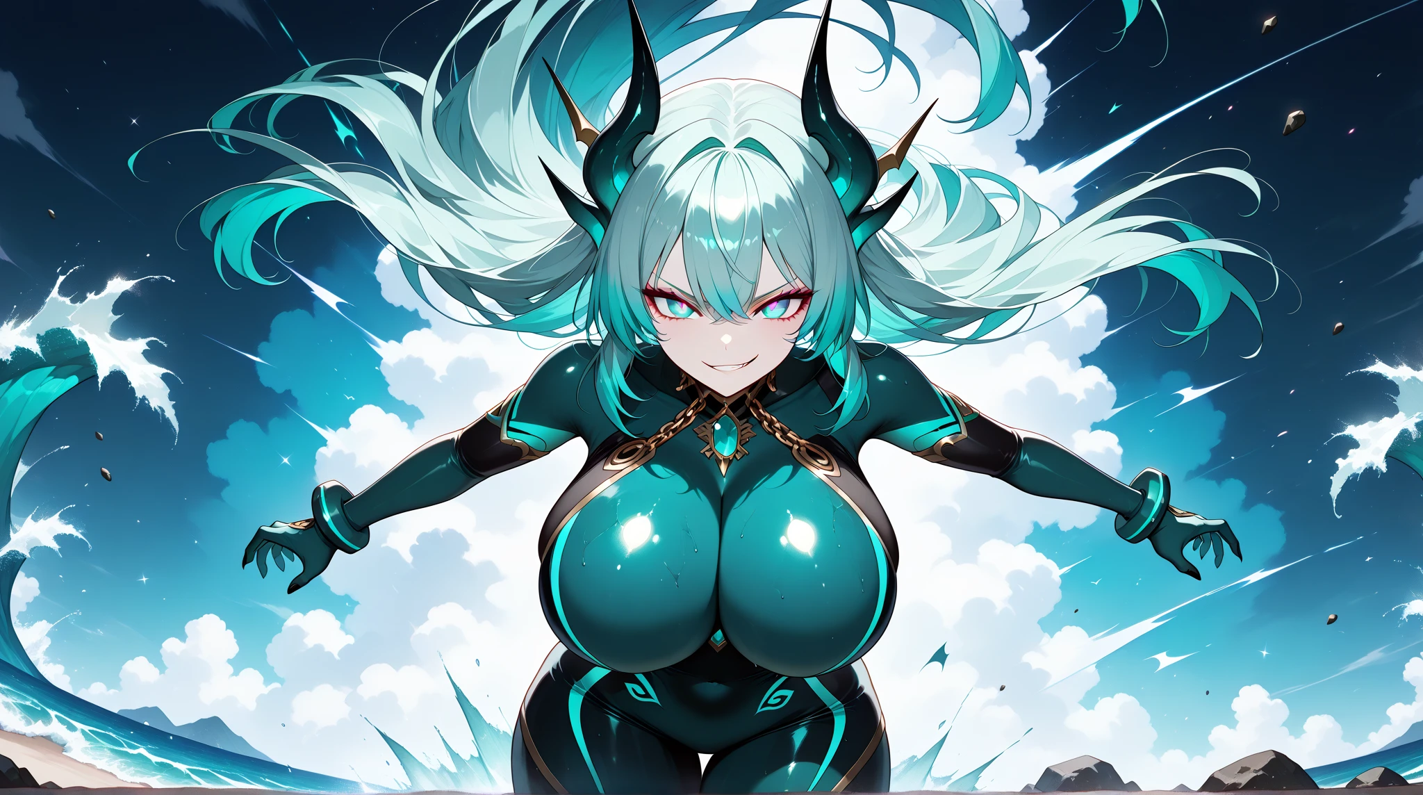 Celekette,Scorpion God,Ancient Egypt,(Scorpion goddess),The god of healing,(Super huge breasts),(Poison woman),sneer,Dark persona,Bloodless face,Scorpion tattoo on the chest,(The background is in a cold and damp cave),Poison needles,Green fluorescence,Drug addict,evil,vile,Highly toxic,Create pain,(Dark green dress),Lie down,Open your legs wide,Lots of beautiful scorpion ornaments,Perfect flesh full of texture,Captivating visual treat,Cover your hair,Dark green eyes,Green lips,((Best quality)),(A masterpiece),((Masterpieces)),Maximum clarity,illustration,(Super detailed face),(Perfect face),Clear texture,Ultra HD detail display,Excellent image performance,High quality illustrations,Perfect fit to harmonious tones,Deep lines,Precise brushstrokes,Intricate details