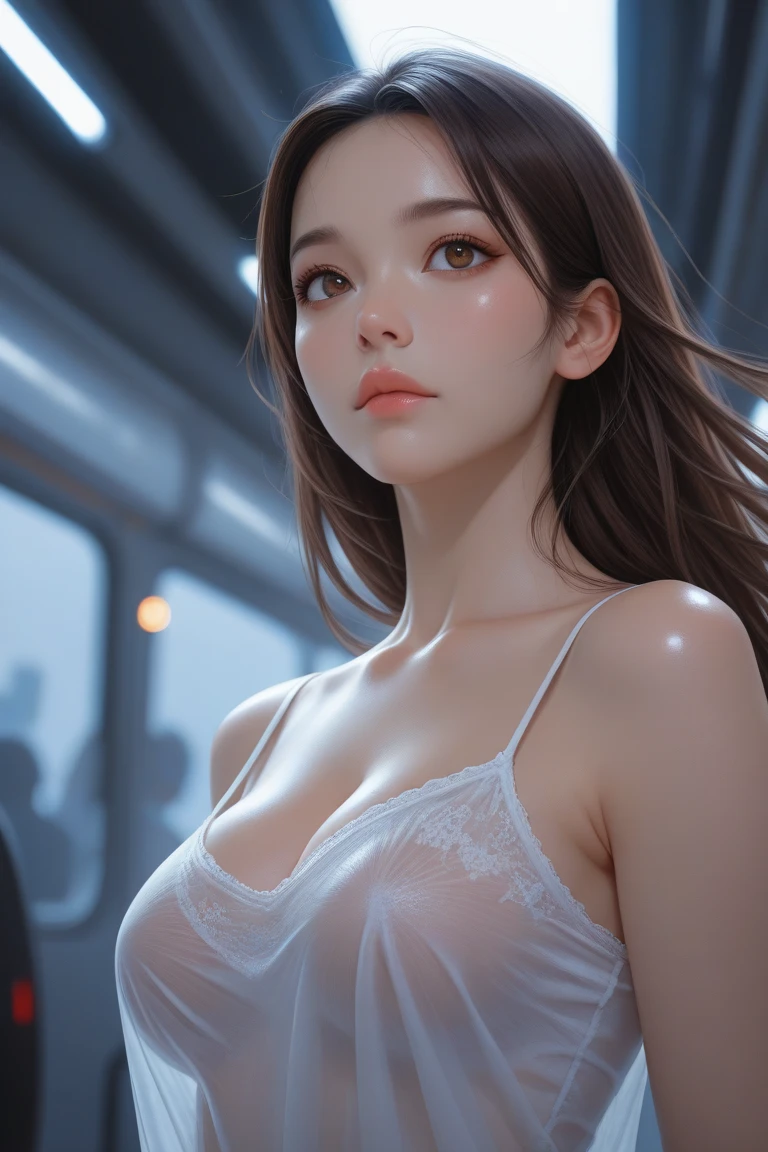 (1girl:1.3), Solo, (((Very detailed face)))), ((Very detailed eyes and face)))), Beautiful detail eyes, Body parts__, Official art, Unified 8k wallpaper, Super detailed, beautiful and beautiful, beautiful, masterpiece, best quality, original, masterpiece, super fine photo, best quality, super high resolution, realistic realism, sunlight, full body portrait, amazing beauty, dynamic pose, delicate face, vibrant eyes, (from the front), She doesn't wears clothes, (((nude))), (hair nude), red and black color scheme, spider, very detailed city roof background, rooftop, overlooking the city, detailed face, detailed complex busy background, messy, gorgeous, milky white, highly detailed skin, realistic skin details, visible pores, clear focus, volumetric fog, 8k uhd, DSLR, high quality, film grain, fair skin, photo realism, lomography, futuristic dystopian megalopolis, translucent, (full body), boob, big breast, wasp waist, wide hip, beautiful breast, clean skin, smooth muscular body, legs apart,