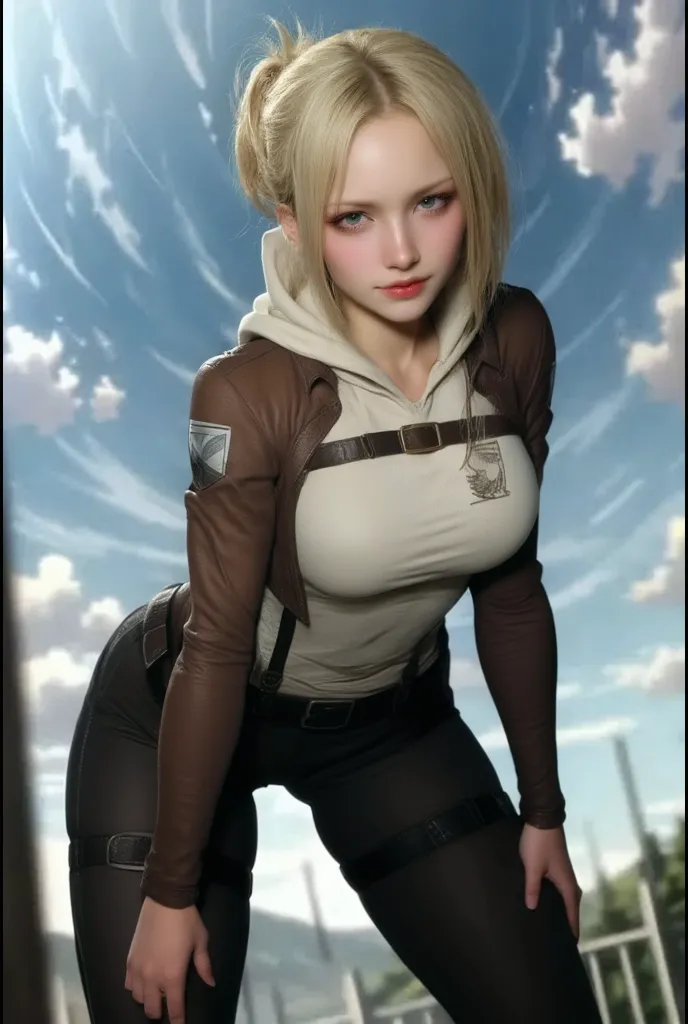 solo girl, photo (masterpiece:1.1),(priceless work of art:1.1),(ultrarealistic:1.2), (cute:1.1) pale, beautiful girl, gorgeous female, solo focus, (Ashley Benson), silver hair, (medium breasts:1.1),(detailed body:1.0)detailed face,(detailed eyes:0.8)(heterochromia),pointy elf ears, ((freckles:0.9)), (naughty smile:0.7), (focus:1.1), professional photograph, anime aesthetic, inked lines, tattoos, fingerless gloves, crop top, ((topless)), cargo pants, military long jacket, belts, mechanical parts, crumbling wall, brick wall, alleyway, trash
(((cinematic))), soft cinematic light, adobe lightroom, photolab, hdr, immense detail, photorealism, professional photography