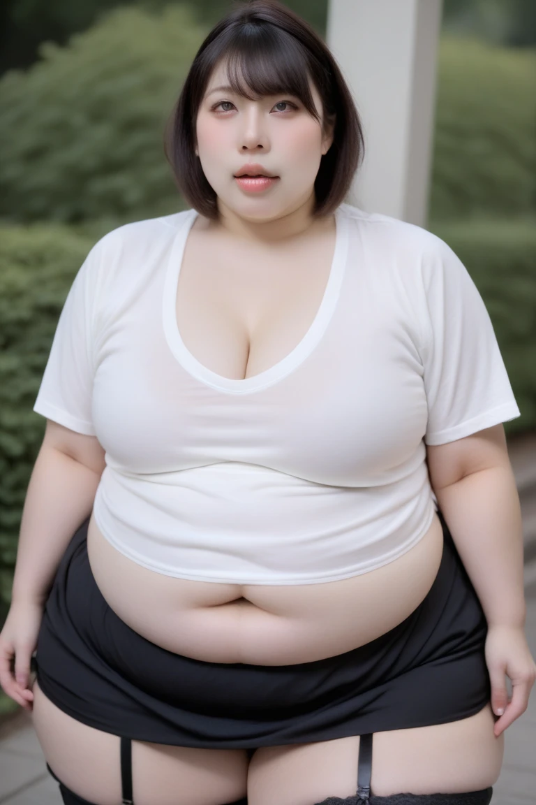 1 Japanese girl,White skin,Sweat,(fat),(very fat face),(Japanese girl,White skin,Sweat,(fat),(Big Beautiful Woman),(over 250kg),(Fat cheeks),(Fat chin),(upturned nose),(Big tits),((1 umbilicus)),(Fat hips),(Fat belly),(Fat legs)Very realistic,Sea side,(white Micro bikini),(Squat),