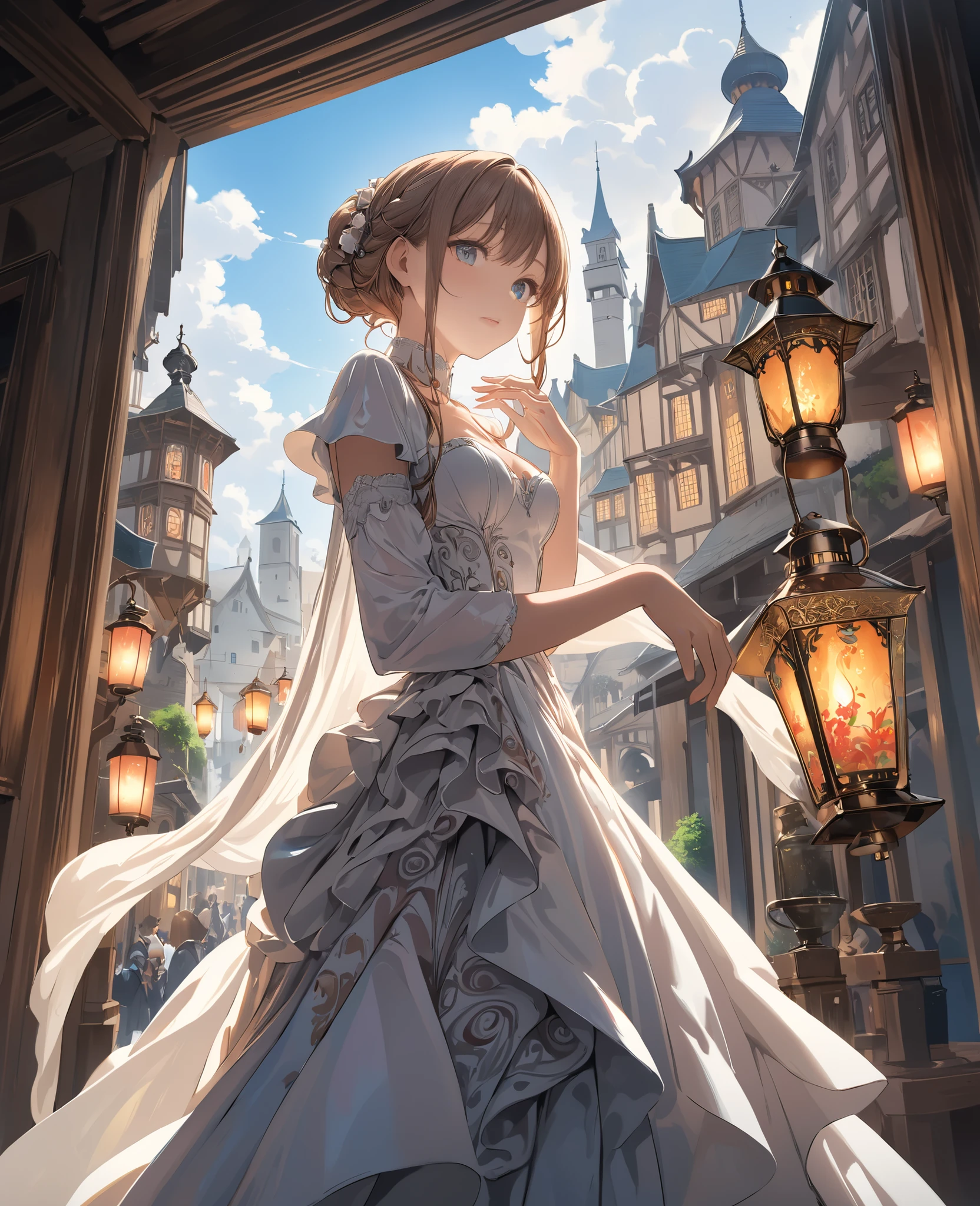 insanely detailed,highest resolution,highest quality,bright colors,vivid colors,extremely fine strokes,perfect anatomy,anime style,flat painting,day lighting,elegant,exaggerated perspectives,sophistication,beautiful eyes,beautiful face,beautiful hands,
anime style,flat painting,day lighting,exaggerated perspectives,sophistication,anime,white background,double exposure silhouette Antique lantern and Lantern-lit medieval streetscape extremely detailed photorealistic scenery by Poring Art,wearing layered dress, beautiful eyes,beautiful face,1girl,elegant victorian style,Abstract acrylic pouring painting using Liquitex Soft Body paints, vibrant fluid swirls and marbled textures, high-gloss finish, organic flow, close-up view of