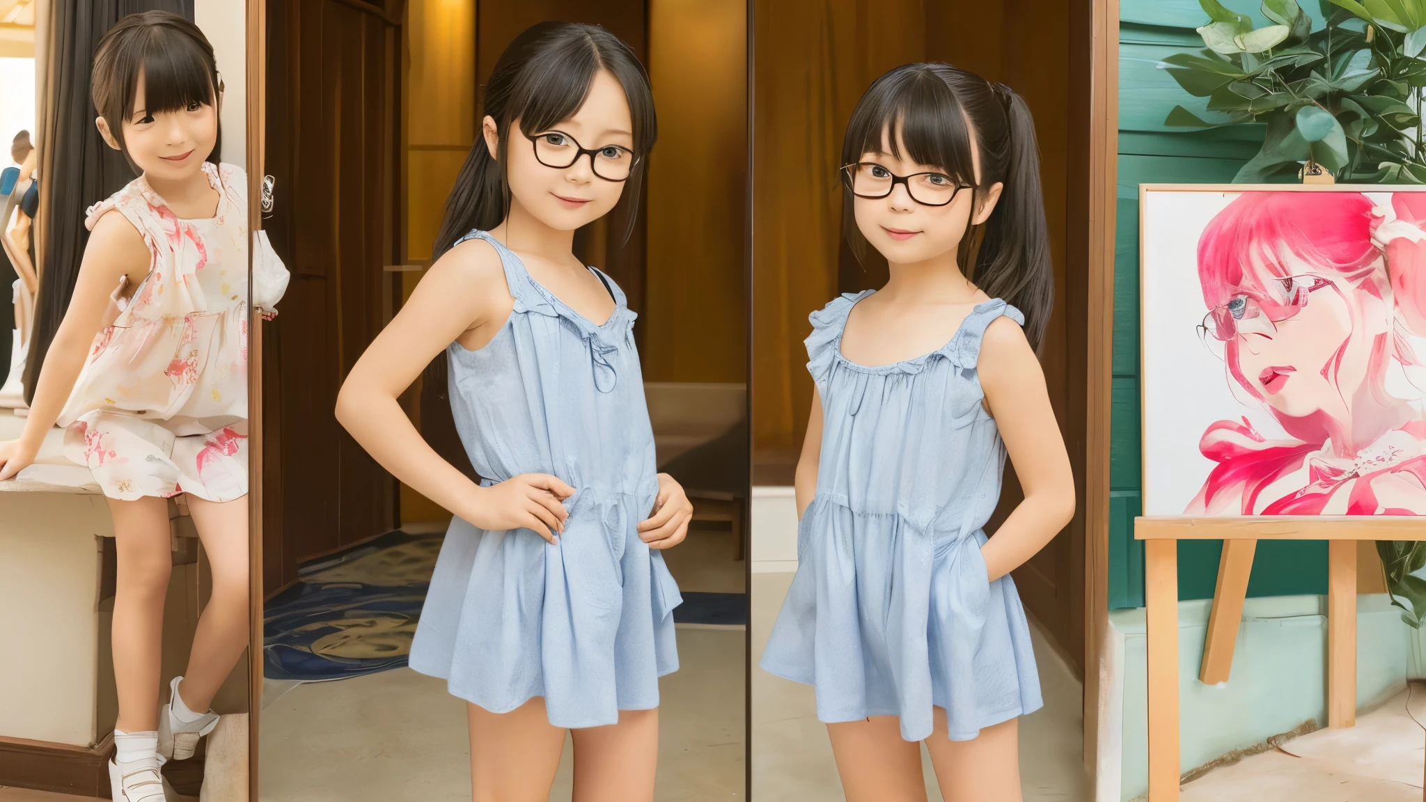 sexy pose girls full nude body, Realistic, Painting, 少Female, 4K, Masterpiece:1.5, masterpiece:1.5, Highest Quality:1.5, high resolution:1.5, Perfect Head:1.5, super detailed illustration:1.5, beautiful eyes:1.5, :1.5, character concept art that spoils human men:1.5, OFFICIAL ART, HYPER DETAIL, full of details,  high definition exquisite fan art,  clear line, Very clear shading , Clear color , muted colors with, Deep color, watercolor, (( popular character , super detailed illustration, Best character, 少Femaleキャラデザ, Popular character design, Best character design, Best character, Trendy character design,  popular character ヘアカラー,  popular character ヘアデザイン, 少Female, 性少Female, 8歳少Female, 9歳少Female, 10歳少Female, 11歳少Female, 12歳少Female, 13歳少Female, child pornography, puberty pornography, ほんの少しだけ腹が膨らんだ少Femaleの妊婦, sexy lolicon, ロー teen girl ,  teen girl , ハイ teen girl , 青年Female, Female, 成人Female, 淑Female, 思春期の少Female, Adolescent gals , ギャルの少Female,  armpits are healthyな処Female)), ((((Whole body, full body, whole body, Realistic head and torso, Age-appropriate head and body , character design sheet wearing 6 glasses, multiview,  three-sided view, front view, side, side views, Behind the View, Full body shot turnaround , Same Characters, Same role, Scene of Environmental Change)))), Mr.々Composition, Mr.々angled,  comparison of clothing and full body nudity , Comparison of full body nudity and full body nudity , Whole bodyの着ている薄い衣服が透けている, (((年齢相応の幼いFemale性器, 年齢相応の少Femaleの幼いFemale性器, 年齢相応の幼い少FemaleのFemale性器, 年齢相応の思春期の幼いFemale性器, 年齢相応のFemale性器が見えている, 年齢相応のFemale性器をアピールしている, 四つん這いになって尻を向けて年齢相応のFemale性器をアピールしている, 年齢相応の少Femaleの陰毛, Uterine shaped pimples at the location of the uterus, 全身の立ち姿勢でWhole bodyを見せている, Full body standing pose with torso slightly arched, I'm showing my armpits in a standing position with my whole body , Full body standing pose with torso slightly arched to show armpits, 腋を見せたsexy pose, 両腕を上げて腋を見せたsexy pose, Full body standing pose with torso slightly bent and looking up, Natural Gestures , 自然pose, Cute gestures, cute pose,  pose showing both armpits , Mr.々pose, Cool pose,  aggressive pose, Action Pose, sexy pose, A picture perfect pose, Popular Poses , beautiful pose, Waist line , 最高のWaist line , Pelvic line , 最高のPelvic line , 引き締まったPelvic line , curvy, curvy少Female, groin, 最高のgroin,  showing the body, Lift up the , sporty body, toned body, Abs, squat pose, 腋を見せているsquat pose))), Smile Yan　愛らしいSmile Yan　最高のSmile Yan　屈託のないSmile Yan　Baby face　Cute expression　rich expressions　adorable expression　Childish expression　soft expression　Angel Neighborhood　Devilish　ギャルのFemale子学性　Idol　ジュニアIdol　夏のFemale子学生服　処Femalegod　ignorance　Clear　 pure 　Obedient　 sexual goodness theory 　Closeness　innocent　Emotional　 armpits are healthy　 armpits are healthyな身体　 armpits are healthypose　open　aggressive　Sensual　charming　affectionate　Emotional　Bold　sensational　Shameless　fine　Cheerful　vigorous　active　Dynamic　playful gesture　Friendly Gestures 　playful 　running　I miss you　I'm having fun　Happy　Happy 　is inviting　The well-liked 　loved　elegant　stylish fashion　Fantasy　Fantasy衣装　Otherworldly　nobles　upper class　((VTuber　Popular VTuber　Sexy VTuber ))　Cosplayer　人気Cosplayer　セクシーCosplayer　Thin Strings 　positive　sensitive　Succubus　twin tails　female kid　Pastoral　bright atmosphere　Cyberpunk　(((Providing fan service　with arms outstretched　with open arms　god々Female genitals with a straight line in the crotch of an age-appropriate girl that is completely transparent from 　Dancing beautifully　Dancer　 History　god聖　god職　巫Female　Dance performance)))　Harry Potter's 　Whole bodyの着けている薄い下着が透けている　sunburn marks on school swimsuit　Mr.々Accessories　Wears a lot of decorations　Bright decoration　魔法少Female　 Thin black tights that fit the whole body are transparent　I have sunburn marks on my swimsuit　((Squats showing armpits　light pink nipples　Light-Pigmented Nipples　Pale Pigmented Nipples )), sexy pose girls full nude body,