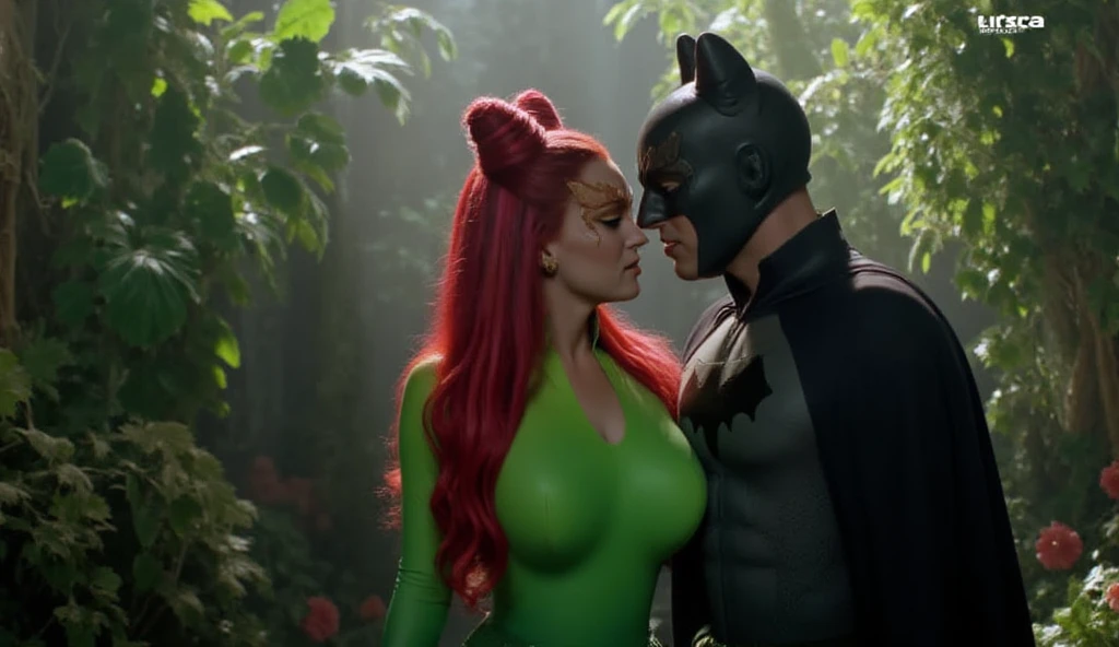 (((Poison Ivy))), (((Bane))), High quality, best quality, masterpiece, (((1boy, 1girl))), (((hetero:1.5))), mature woman, curves, (((long wavy redhead hair))), green eyes. cleavage. (((woman completely nude))), nsfw, (((couple focus))), (((lots of cum, ejaculating huge load))), (((ahegao, screaming orgasm face))), (((rape, rough sex, large penetration, huge penis, thick penis, stomach_bulge, cum in pussy, large breasts)))