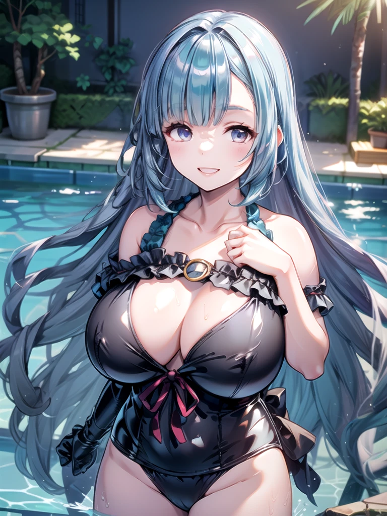 ((((ultra illustrated style:1.0)))),best quality,best animated,masterpiece,ray tracing, global illumination,Regensburg,1girl, solo, standing, looking at viewer, outdoors, upper body,