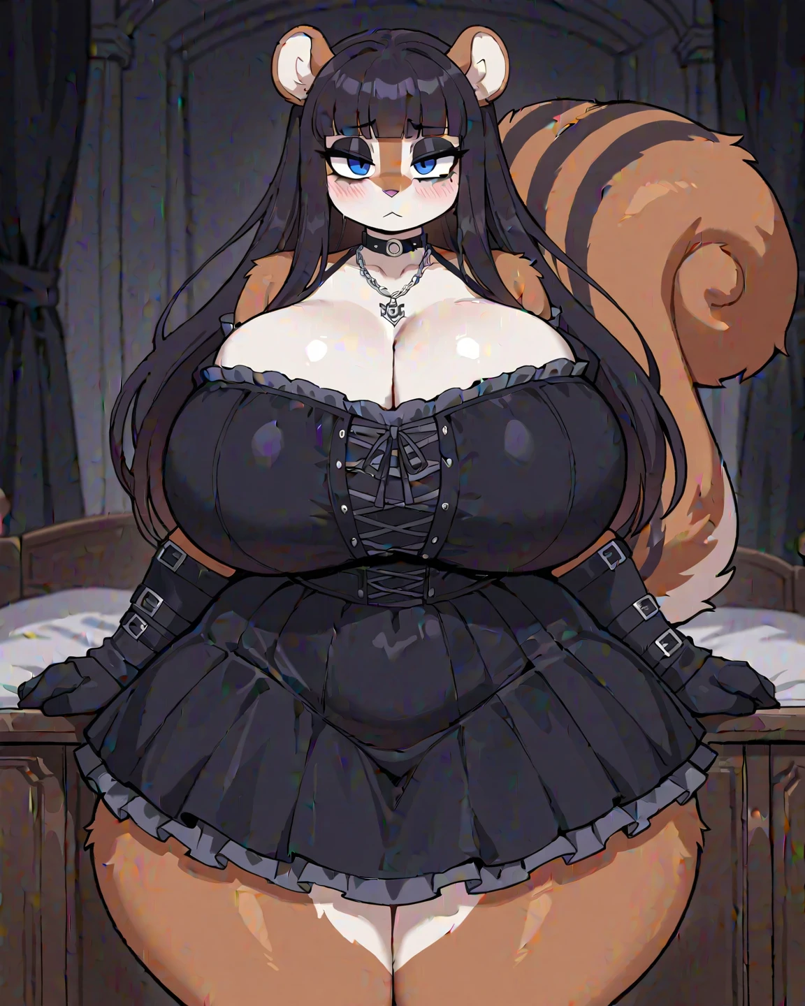Furry pose sensual, Big boobs, Big legs, cute