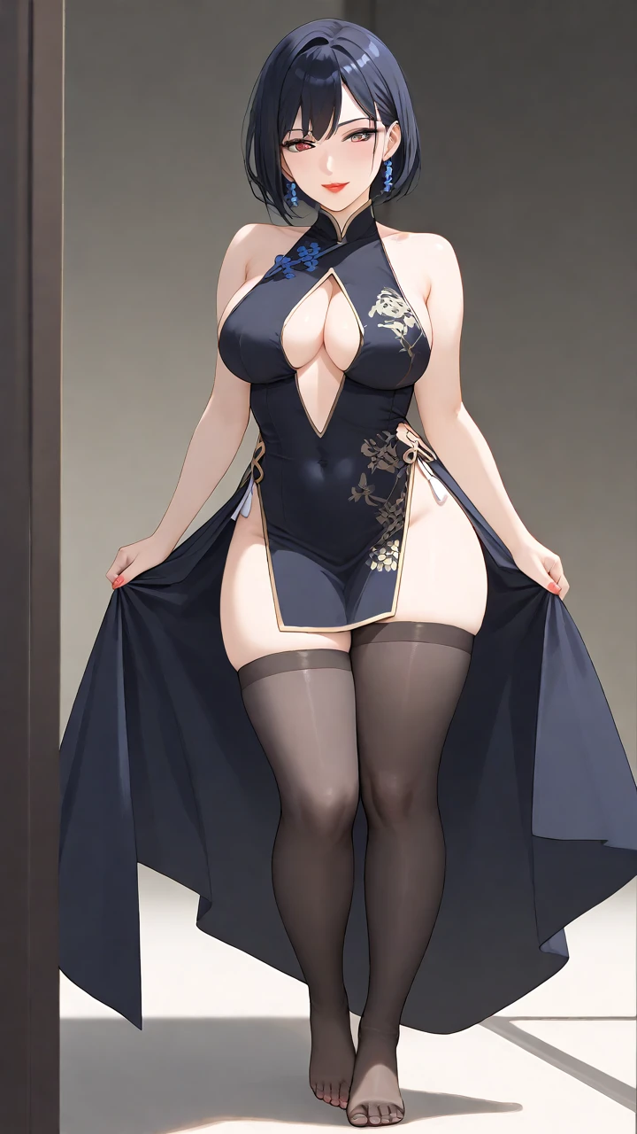 (masterpiece, 4K ,Super detailed:1.2), (anime:1), (Perfect quality), The whole body is shown, View Viewer, Female Swordsman, Muscular and ultra violent, Powerfully々And, RPG concept art character, Armor dress, Holding a sword, short hair