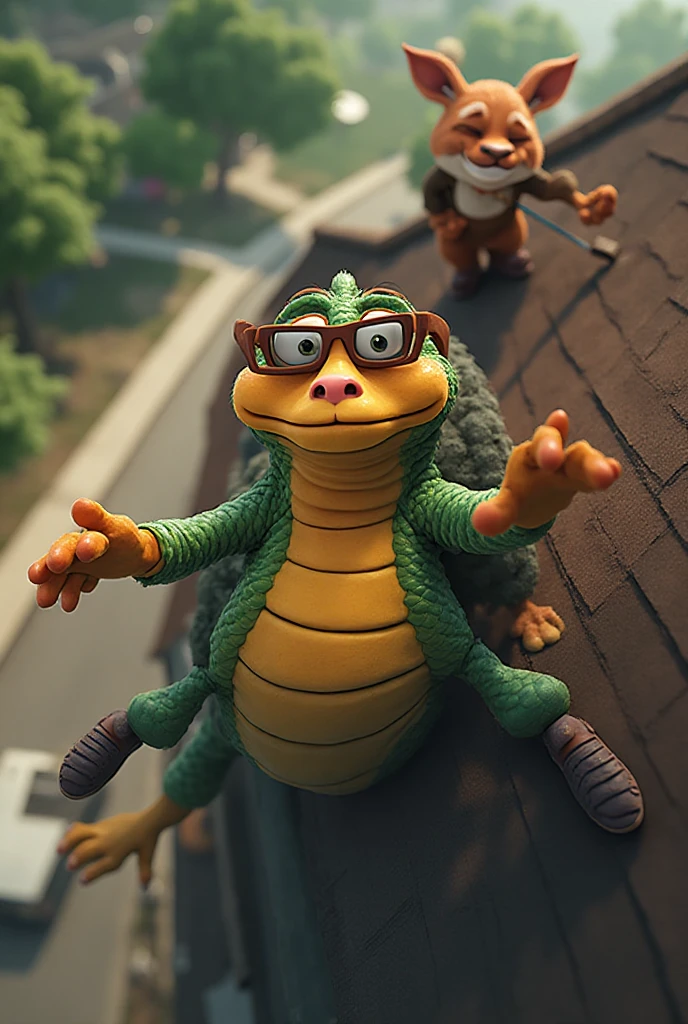 score_9, score_8_up, score_7_up, BREAK (anthro, furry:1.1), depth of field, cinematic lighting, masterpiece, detailed hands, detailed face, best quality, ultra realistic, 4k, 2k, film photography, RAW photo, photorealistic, analog style, subsurface scattering, photorealism, embedding:unaestheticXL_bp5, embedding:zPDXL,(best quality, high quality, 8K:1.5), <lora:add-detail-xl:2.5>, <lora:fix_hands.safetensors:2.0>, <lora:2.5DRealisticV2.safetensors:0.2>, <lora:sinfully_stylish_SDXL.safetensors:0.6>,  <lora:AdvancedEnhancerXLv2.safetensors:1.0>, (hi res), ((masterpiece)), ((best quality)), illustration, <lora:Gex_the_Gecko.safetensors:0.7>, anthro, furry, gex the gecko, gecko, lizard, scalie, solo, digitigrade (, face close up, looking at viewer, front view, user avatar, three-quarter portrait, black background, standing, smile, open mouth, carousel, t-shirt, dressed:1.15)  ((smiling,  (spreading legs:1.4),tongue sticking out,solo focus,pov,oral,(facial),(mouth full of ,  in mouth,  on face), large hanging , from below, squatting looking down at partner raised leg, workshop, t-shirt,jeans,backpack, grimace:1.15)