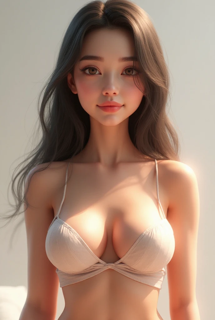 (highest quality、8K、masterpiece)、1 girl、beautiful japanese woman、thin waist、beautiful woman with perfect style:1.4、big breasts:1.3、detailed face、laughter、blonde、compensate、Full body Esbian、nice,((((Completely naked、All nude))))、cute short white panties