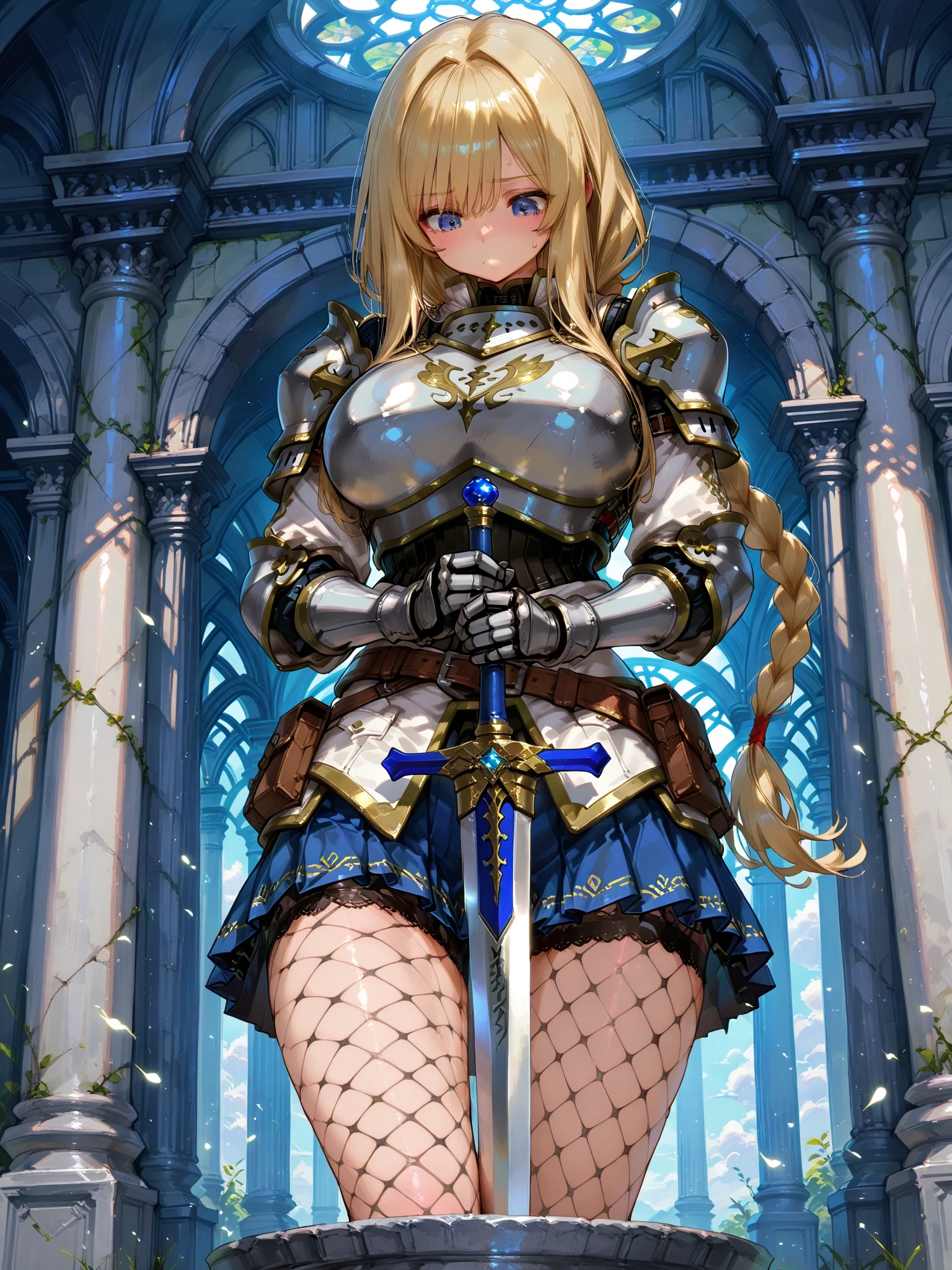 (Adult women:1.5)、Very detailed、highest quality、Best image quality、masterpiece、8k、Anime Face、A kind smile、(Open your mouth:1.5)、Sparkling blue eyes、(Blonde Wavy Hair:1.5)、、Muscles of the whole body、(High leg:1.5)、(Thigh belt:1.5)、(Wearing platinum bikini armor:1.5)、(Cowboy Shot:1.5)、(Leg armor:1.5)、(Wearing a helmet:1.5)、(Hands on hips:1.5)