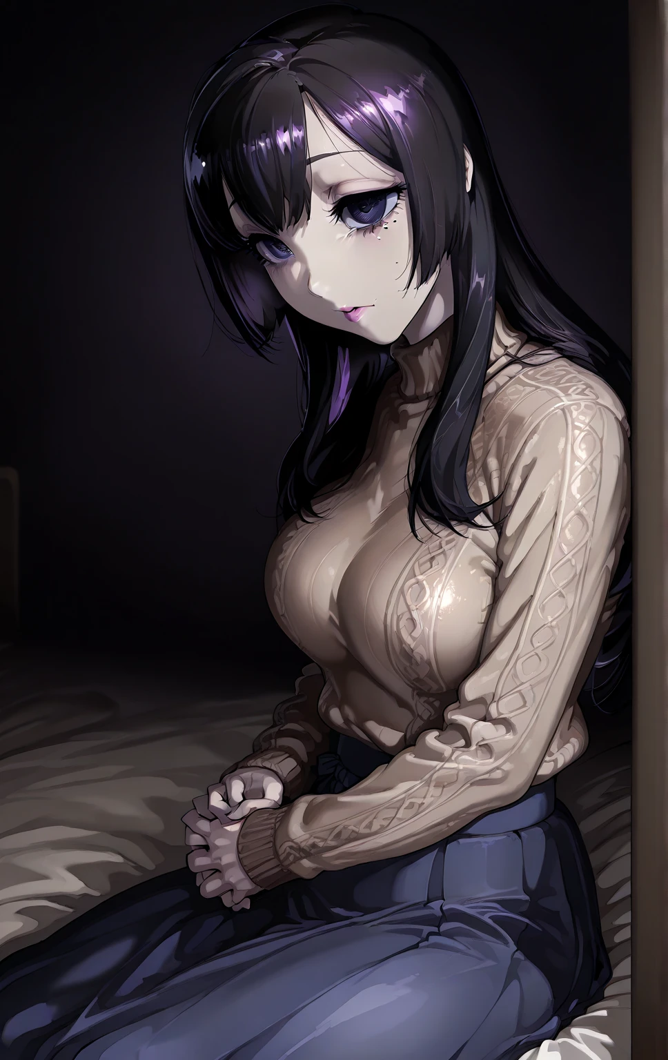 (masterpiece, 最high quality, 超High resolution, Very detailed), (Realistic:1.1, photoRealistic:1.4), Perfect illustration, Perfect lighting,Perfectly detailed hair, Perfect and exquisite face, Perfect collarbone, Perfect body,Juicy breasts, Perfect Thighs, Beautiful legs, View your audience, 1 person,Perfect Face, (Perfect Anatomy, Anatomically correct), Symmetrical face、((Shiny Hair)),Sexy Body、(masterpiece),(最high quality:1.3),8k,Very clear,(Ultra-realistic),Captivating woman,(high quality, High resolution, The finer details), Realisticなスタイルの女性,Juicy breasts、Perfect Woman、Perfect Face、Symmetrical face、Baby Face、((Big breasts))、Cleavage、blush、((Juicy lips))、Cowboy Shot、(((Straight hair)))、((Large, double-set black eyes、Long eyelashes))、(Red Makeup)、(((hoodie)))、(((Panties)))、(Healthy and well-developed body)、((Big tits jk))、((Cat ear))、(indoor、Bedroom)