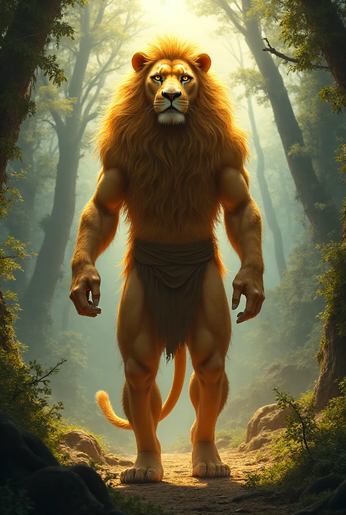 ultra-detailed, masterpiece, masterwork, high quality, best quality, hdr, (nature), , male, solo, lion, (()), (little body lion), (long silver hair, yellow eyes), standing, dynamic angle, (micropenis, , perfect )