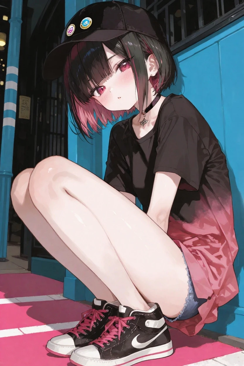 lineart,
1girl, solo, short hair, black hair, long sleeves, sitting, barefoot, indoors, hood, bare legs, phone, table, knees up, desk, fish, bubble, underwater, air bubble,
<lora:ichigo-04:1>