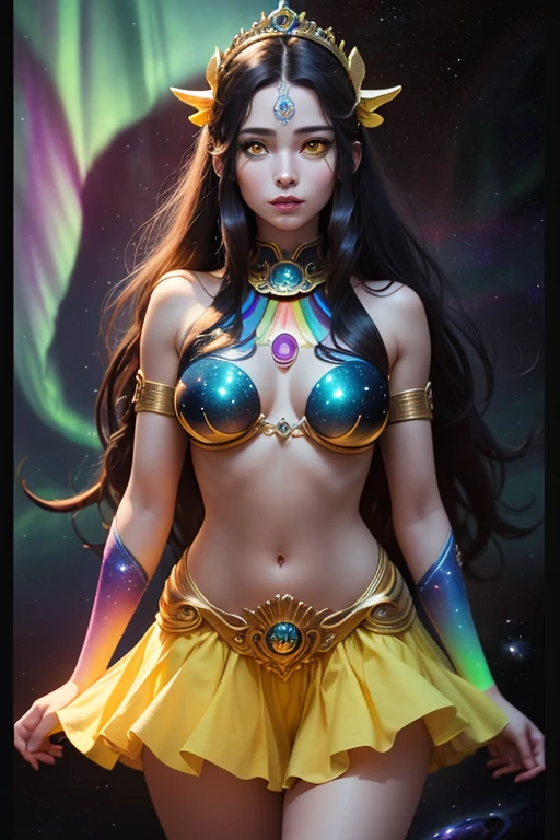 A young 15- yr old native Australian girl with lovely charming face,( brown skin texture masterpiece), (smiling with exposed teeths showing)(perfect full body detailed anatomy), (Super accessories detailed), (meditating ), (perfect detailed bright sparkling eyes),( short ponytail illuminating green crystalized hair), ((expose big hard erect nipples))(( exposed panty ))((legs wide open showing pussy line))(( Wearing transparent illuminating costume of an witch)), holding a treasure staff or wand (( illuminating different lights covering the sorrounding atmosphere)) Has beautiful large illuminating butterfly wings detailed design, The character solemnly praying, 7 different perspective view of that same girl & face profile sheet character style