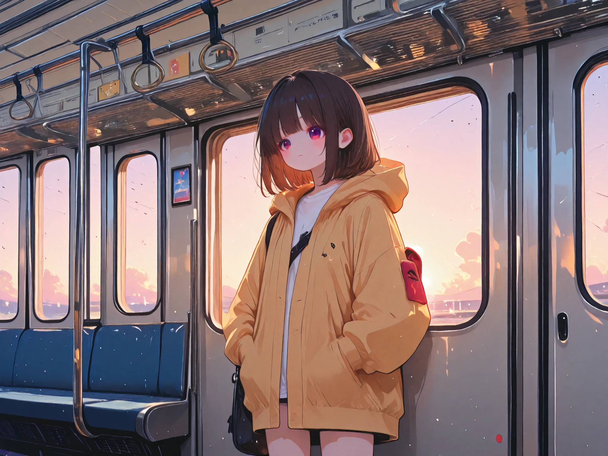 on the train