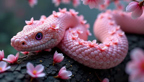 Cobras Camufladas de Flores Fofas
