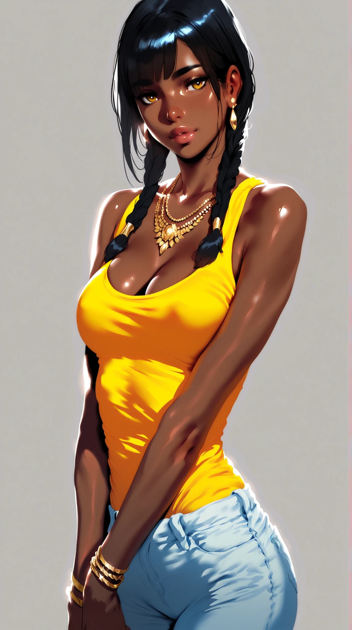 woman ophidian southern gothic afrogothic punk big chest dark skin