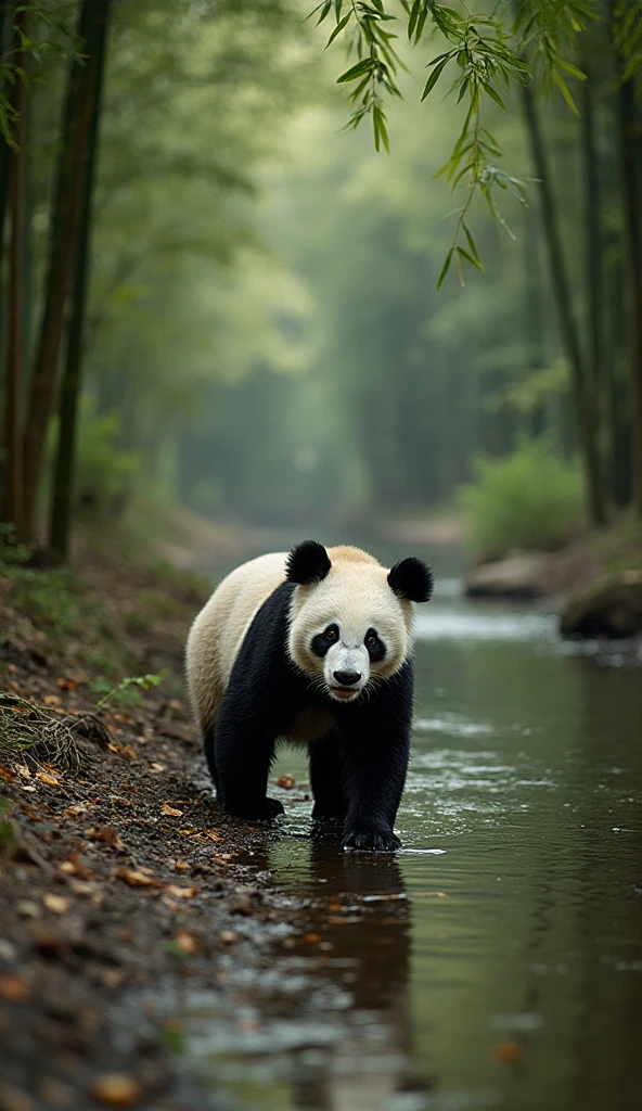 Giant Panda Husband, Who chases a panda in the middle of the forest , 8K, photo RAW, (Hochdetaillierte Top: 1.2), (The  is : 1.1), ( back: 1.5), , (view from top to bottom:1.5), ((::Jae Lee and Joe Madureira style ::2.0 Comix-Illustrationsstil,tatoon style ,, (Beautiful bright background:1.2),, fantastic paintings , ::Jason Fabock and Yoji Shinkawa Steele ::2.0 Comix-Illustrationsstil,tatoon style , Manhwa Style , (Beautiful bright background:1.2),, fantastic paintings ,in graffiti style; Master parts, best qualtiy, high high quality, Extremely detailed CG unit 8K wallpaper, scenecy, Award-winning photography, hdr, extremely detaile, trendding on artstation, Trends in CG society, 复杂, detail-rich, Image source：Midjourney Style::Kenneth Rocafort Steele ::2.9 (Master parts:1.2, best qualtiy), (Beautiful, finely quality eyes: 1.2),