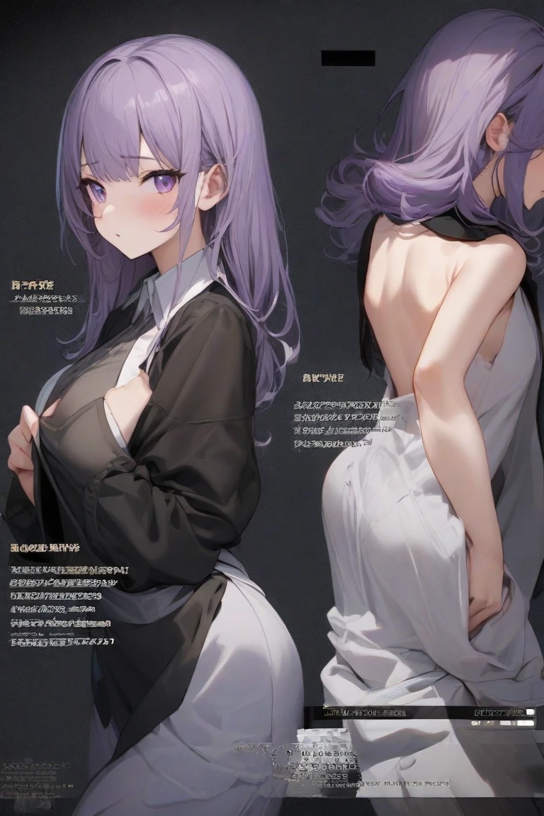 masterpiece,1 girl, <lora:Shirogane Sakura:0.6>,backless dress,no underwear,hair over one eye,sweater,city style,outdoor