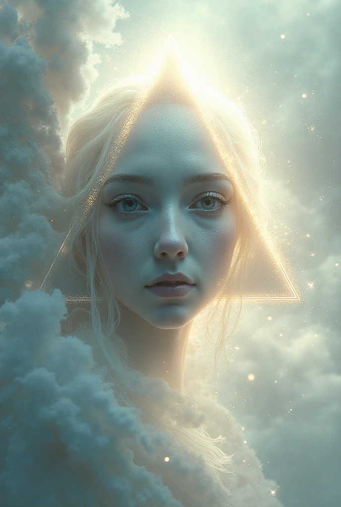The face is a triangular angel - SeaArt AI