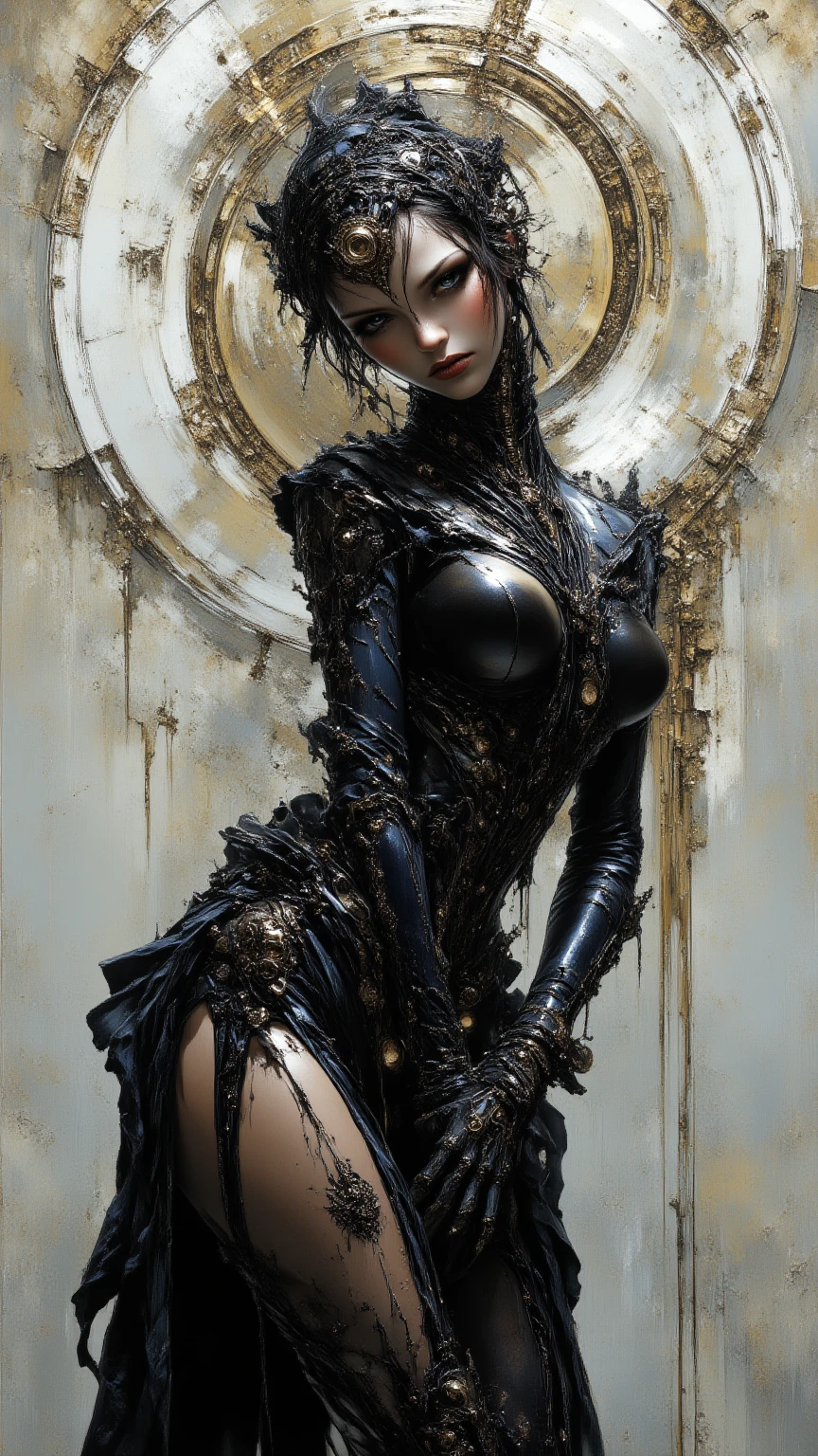 reality-shot, realism, realistic photography of a female dominatrix wearing Mesh bodysuit with fishnet panels, mesh skirt with ruffle trim, mesh collar with leash, mesh thigh-high stockings with lace top, leather choker, blindfold, aquatic palace with coral walls, intricate details, ultra sharp, Exquisite detail, flawless composition, vivid colors, masterpiece, <lora:DonM5h4d0wM317XL:0.95> DonM5h4d0wM317XL, melting shadows