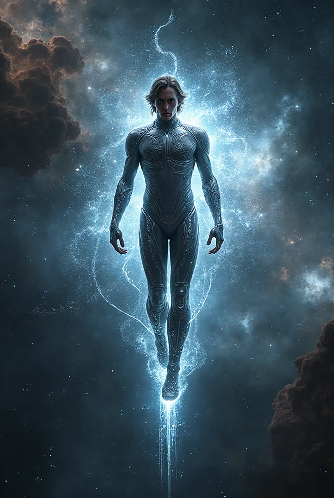 Anakin skywalker as the silver surfure 