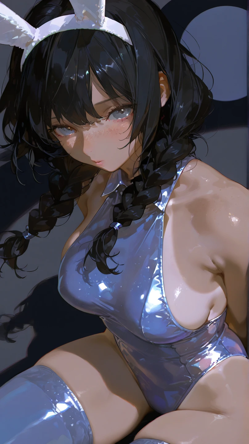 black hair,big breasts,Super model,Surrealism, 8k, super detail,No cloth