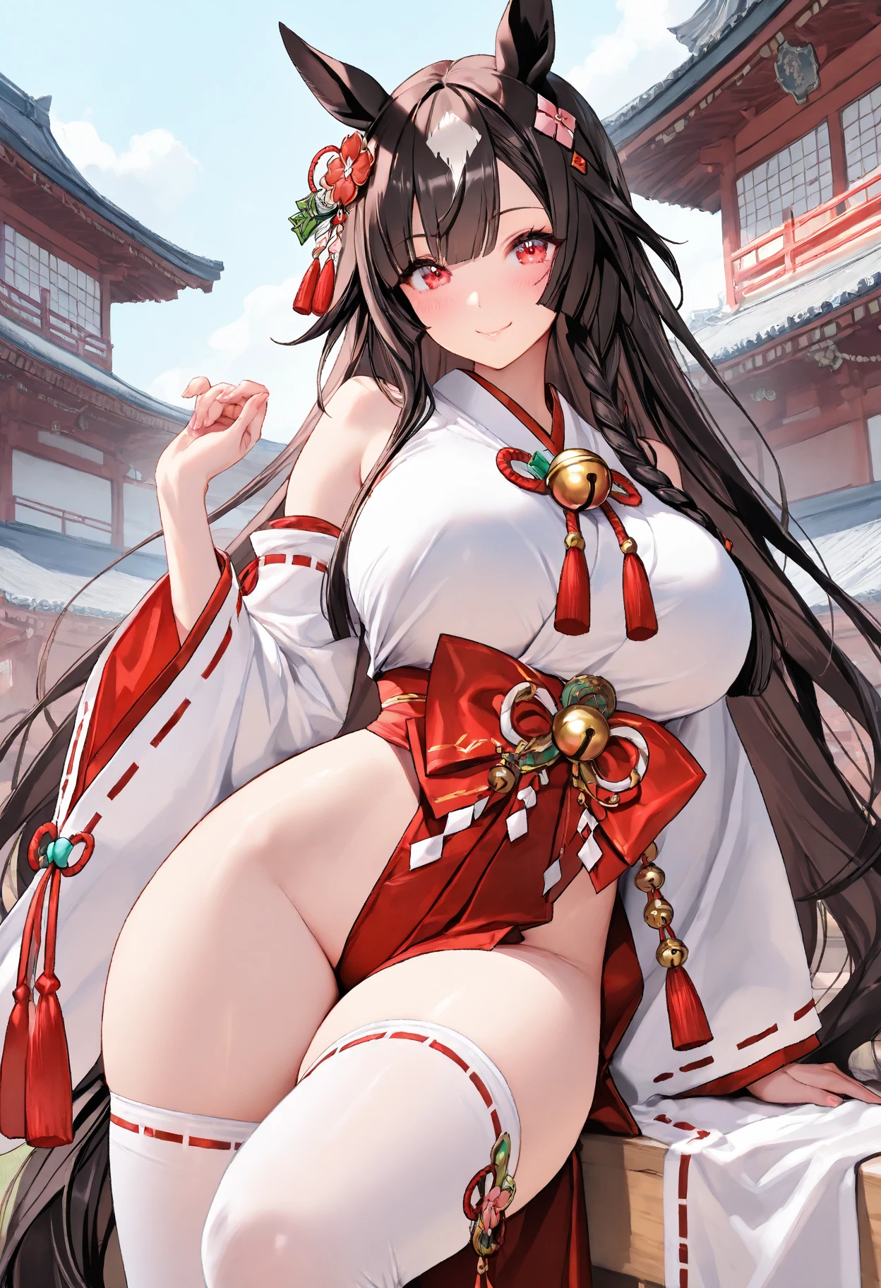 (masterpiece) ,best quality,amazing quality,very aesthetic,absurdres,newest, anime style, BREAK Sparkle, mischievous smile, doing mischiefs, outdoor