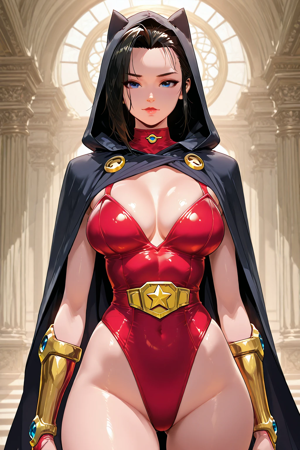 realistic analog photo, award winning photo,
<lora:hestia-nvwls-v1:0.75> defhestia, cleavage cutout,  
<lora:edgCultistTemptation:0.75> wearing red edgcultist, wearing edgcultist_hood, hair inside the hood, robe,
<lora:underboobcutoutdressv1:0.75> underboob cutout dress,  underboob cutout 
,
RAW, highres, 8k, uhd, High Dynamic Range, tonemapping, crisp details,