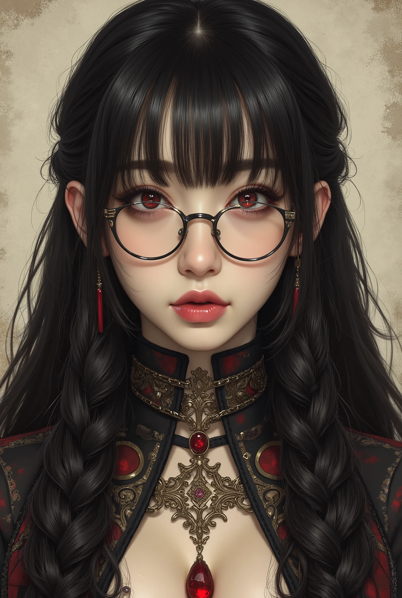 ( Highest Quality, best illustrations,high image quality:1.2), (Horror Fantasy:1.5), (ink and watercolor:1.5),(Ominous Scenery :1.5),(A lot of dust rises:1.5),( Dirt Track :1.5),(wonderful:1.5),(masterpiece:1.5), (Powerful figures:1.1、Big Breasts:1.3) 、 ((((glasses、Closeup Shot, cute、 Red Eyes、 Evil Ruby's Cursed Necklace )))),(((glasses、Big Breasts、 braids)))、 cute face, raise eyebrows , ,(Fatal Beauty, charming beauty ) ,(Mysterious Charm:1.1),(Big Breasts、attractive silhouette), high image qualityテクスチャ 、High Quality Shadows、 beautiful and delicate face 、 beautiful, delicate, eyes are sticky liquid dripping 、 ray tracing 、 20th Generation、 cute K-POP girl、( The Face of Korea )、Thin face、( Ulzan-6500-v1.1:0.6)、 Face of Pure Loss _v1 , ( beautiful and delicate face , beautiful and delicate eyes, perfectly balanced face , high image quality skin , detailed skin, lens flares {x} perfect ratio 4 fingers to 1 thumb :1.25)、 DSLRs、 地獄から来たbeautiful悪魔女 , ATTRACTIVE GIRL , Real Girls, Gurwitz, Gurwitz-style Artwork , Girl Roleplay, Realistic 3d style, cgstation Popular Topics,, 8k portrait rendering BYMR. nomi ,(truth,truth:1.4,glassesの少女 :1.2)、cheek、 glossy lips, 1. オーバーサイズ comment: comment、 come up with an oversized design that covers shoulder to knee.。 navy blue or black are standard colors .、[ Soft khaki or beige , wait.、 Pick the right color for the season 。 2. choose the color that suits your skin : To protect yourself from the cold、 choose the color that suits your skin 、 ニットの質感と色を commentに合わせてください .。 3. ワイドレッグ pants: pants, choose a wide leg design 、combines mobility and style。Dark tone denim or black pants look great.。 4. knee-high boots: オーバーサイズ commentに含まれるもの、boots are black or dark brown Match the texture and color of the fashionable.、 Gives a stylish impression 。 5. accessories: The 。 Disney 、 long necklace 、6. handbag: handbag、let's match the color of your outfit.