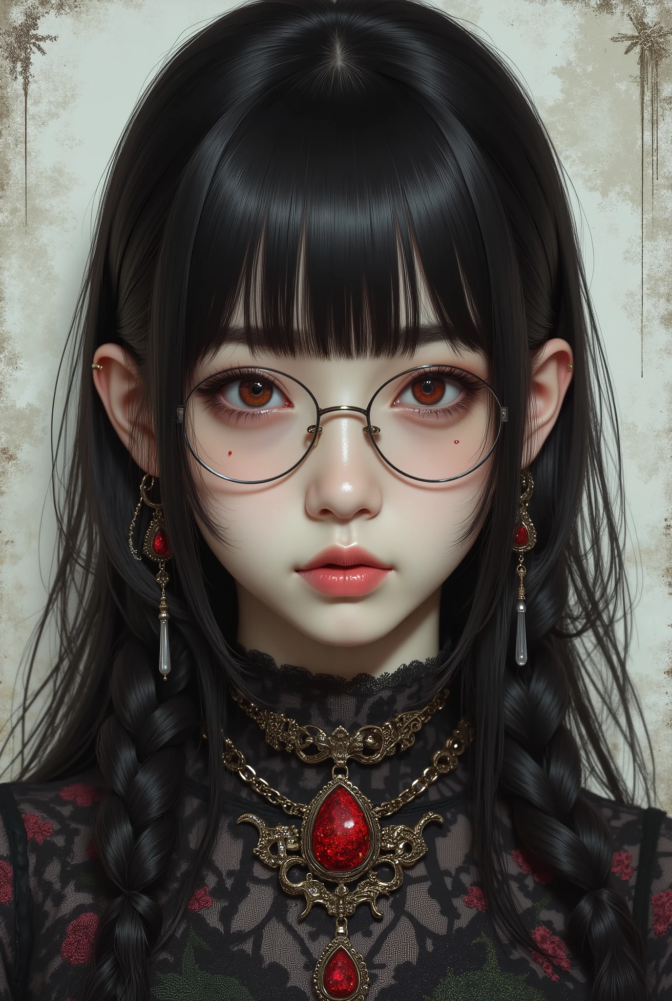 ( Highest Quality, best illustrations,high image quality:1.2), (Horror Fantasy:1.5), (ink and watercolor:1.5),(Ominous Scenery :1.5),(A lot of dust rises:1.5),( Dirt Track :1.5),(wonderful:1.5),(masterpiece:1.5), (Powerful figures:1.1、Big Breasts:1.3) 、 ((((glasses、Closeup Shot, cute、 Red Eyes、 Evil Ruby's Cursed Necklace )))),(((glasses、Big Breasts、 braids)))、 cute face, raise eyebrows , ,(Fatal Beauty, charming beauty ) ,(Mysterious Charm:1.1),(Big Breasts、attractive silhouette), high image qualityテクスチャ 、High Quality Shadows、 beautiful and delicate face 、 beautiful, delicate, eyes are sticky liquid dripping 、 ray tracing 、 20th Generation、 cute K-POP girl、( The Face of Korea )、Thin face、( Ulzan-6500-v1.1:0.6)、 Face of Pure Loss _v1 , ( beautiful and delicate face , beautiful and delicate eyes, perfectly balanced face , high image quality skin , detailed skin, lens flares {x} perfect ratio 4 fingers to 1 thumb :1.25)、 DSLRs、 地獄から来たbeautiful悪魔女 , ATTRACTIVE GIRL , Real Girls, Gurwitz, Gurwitz-style Artwork , Girl Roleplay, Realistic 3d style, cgstation Popular Topics,, 8k portrait rendering BYMR. nomi ,(truth,truth:1.4,glassesの少女 :1.2)、cheek、 glossy lips, 1. オーバーサイズ comment: comment、 come up with an oversized design that covers shoulder to knee.。 navy blue or black are standard colors .、[ Soft khaki or beige , wait.、 Pick the right color for the season 。 2. choose the color that suits your skin : To protect yourself from the cold、 choose the color that suits your skin 、 ニットの質感と色を commentに合わせてください .。 3. ワイドレッグ pants: pants, choose a wide leg design 、combines mobility and style。Dark tone denim or black pants look great.。 4. knee-high boots: オーバーサイズ commentに含まれるもの、boots are black or dark brown Match the texture and color of the fashionable.、 Gives a stylish impression 。 5. accessories: The 。 Disney 、 long necklace 、6. handbag: handbag、let's match the color of your outfit.