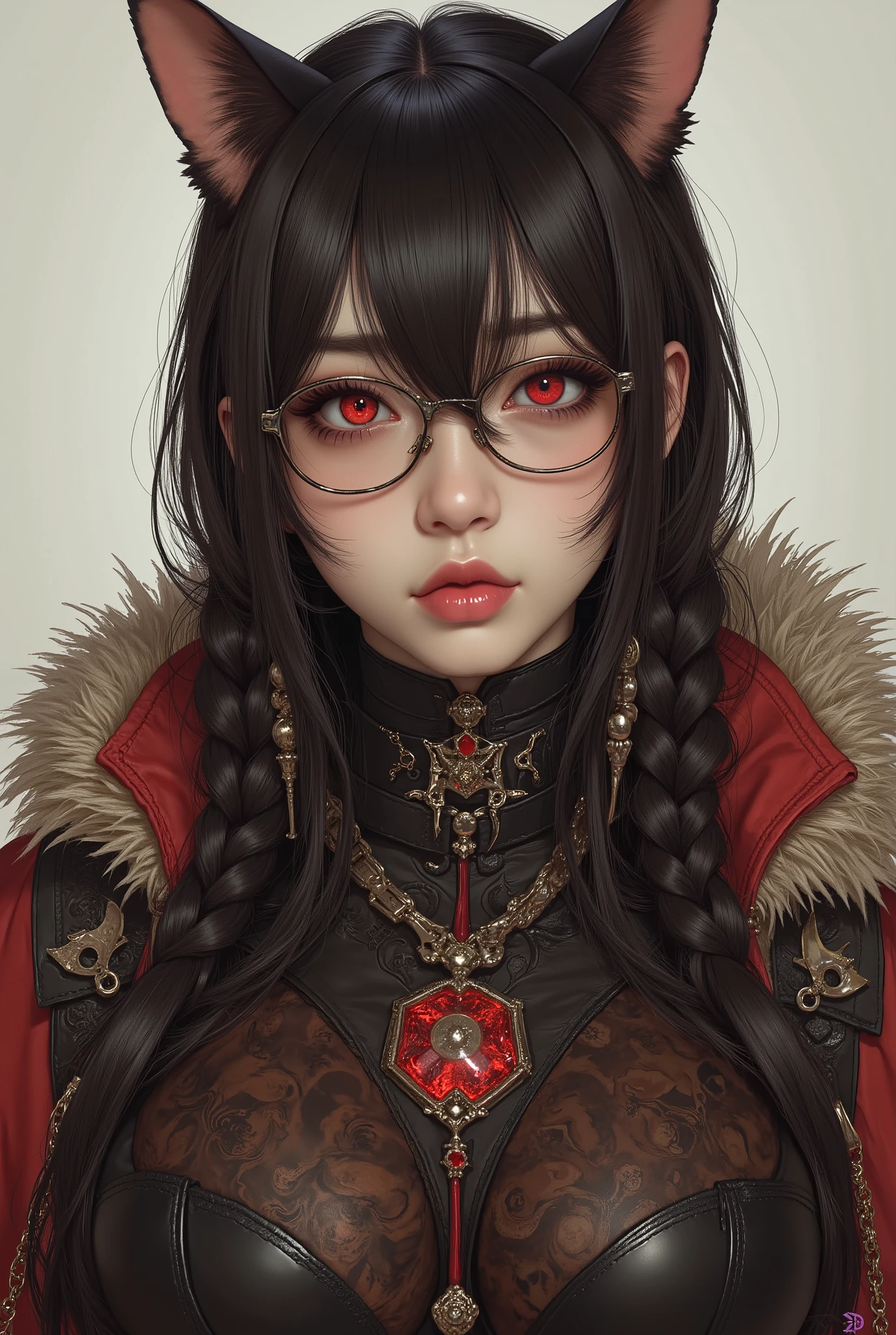 ( Highest Quality, best illustrations,high image quality:1.2), (Horror Fantasy:1.5), (ink and watercolor:1.5),(Ominous Scenery :1.5),(A lot of dust rises:1.5),( Dirt Track :1.5),(wonderful:1.5),(masterpiece:1.5), (Powerful figures:1.1、Big Breasts:1.3) 、 ((((glasses、Closeup Shot, cute、 Red Eyes、 Evil Ruby's Cursed Necklace )))),(((glasses、Big Breasts、 braids)))、 cute face, raise eyebrows , ,(Fatal Beauty, charming beauty ) ,(Mysterious Charm:1.1),(Big Breasts、attractive silhouette), high image qualityテクスチャ 、High Quality Shadows、 beautiful and delicate face 、 beautiful, delicate, eyes are sticky liquid dripping 、 ray tracing 、 20th Generation、 cute K-POP girl、( The Face of Korea )、Thin face、( Ulzan-6500-v1.1:0.6)、 Face of Pure Loss _v1 , ( beautiful and delicate face , beautiful and delicate eyes, perfectly balanced face , high image quality skin , detailed skin, lens flares {x} perfect ratio 4 fingers to 1 thumb :1.25)、 DSLRs、 地獄から来たbeautiful悪魔女 , ATTRACTIVE GIRL , Real Girls, Gurwitz, Gurwitz-style Artwork , Girl Roleplay, Realistic 3d style, cgstation Popular Topics,, 8k portrait rendering BYMR. nomi ,(truth,truth:1.4,glassesの少女 :1.2)、cheek、 glossy lips, 1. オーバーサイズ comment: comment、 come up with an oversized design that covers shoulder to knee.。 navy blue or black are standard colors .、[ Soft khaki or beige , wait.、 Pick the right color for the season 。 2. choose the color that suits your skin : To protect yourself from the cold、 choose the color that suits your skin 、 ニットの質感と色を commentに合わせてください .。 3. ワイドレッグ pants: pants, choose a wide leg design 、combines mobility and style。Dark tone denim or black pants look great.。 4. knee-high boots: オーバーサイズ commentに含まれるもの、boots are black or dark brown Match the texture and color of the fashionable.、 Gives a stylish impression 。 5. accessories: The 。 Disney 、 long necklace 、6. handbag: handbag、let's match the color of your outfit.