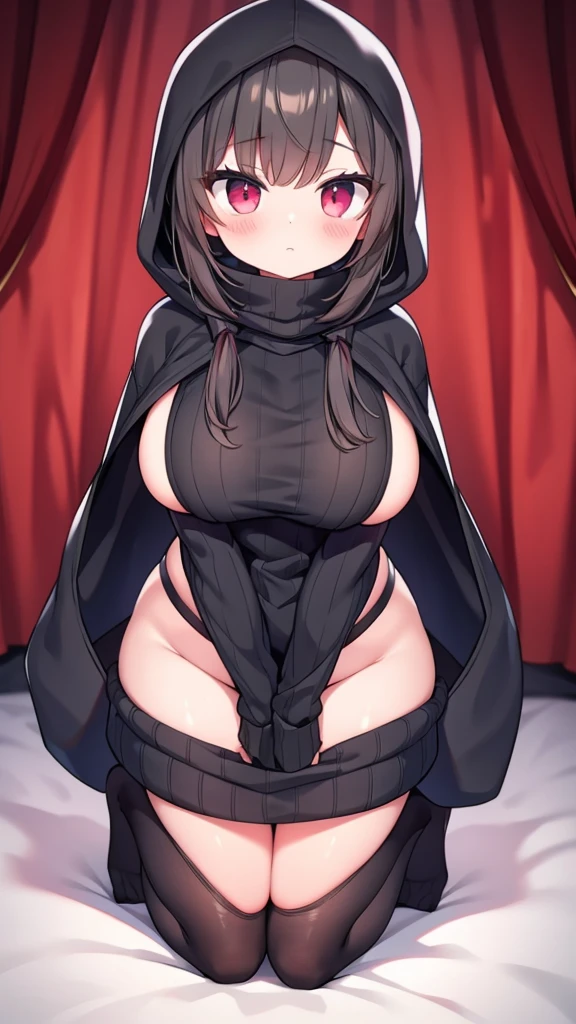 ((NSFW 10.0)) girl, pale skin, dark hair, sleepy, dark circles under eyes, long hair, tired, huge breasts, wardrobe malfunction, areola, nipples, revealing clothing cleavage, full body, ghost girl, cell shading, revealing, yawning, (messy hair 3.0), voluptuous, floating