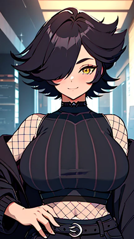 (NSFW), Misae Nohara, full body, thick thighs, hourglass figure, half naked, Looking at the viewer with seductive eyes, Misae Nohara, exposed breasts, 1girl, solo, ((32 years old, wearing a blue sequin dress, long eyelashes, looking at the viewer, sci-fi, digital art, futuristic coloring, vibrant lighting, (Background: Indoors, night club, bar, neon lights, futuristic, Sci-Fi, cyberpunk theme, futuristic technology in the background), brown black hair, hard nipples, exposed vagina, best quality, highres, bbyorf, gold earrings, large breasts, jewelry, off shoulder, red transparent sweater, sweater transparent dress, long sleeves, no panties, outdoors,